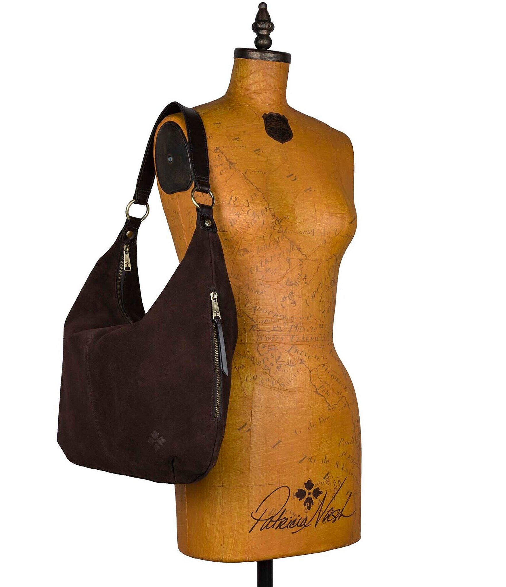 Patricia Nash Ester Suede Slouchy Hobo Bag