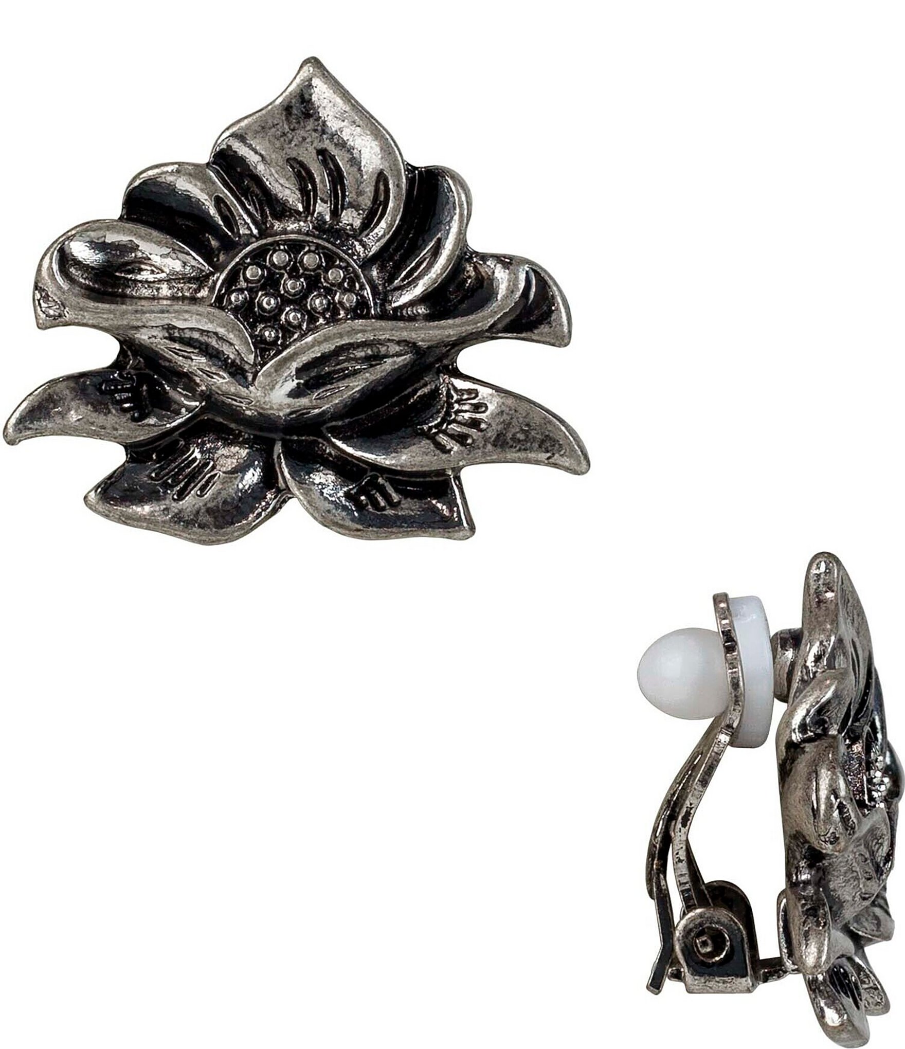 Patricia Nash Flower Clip Earrings