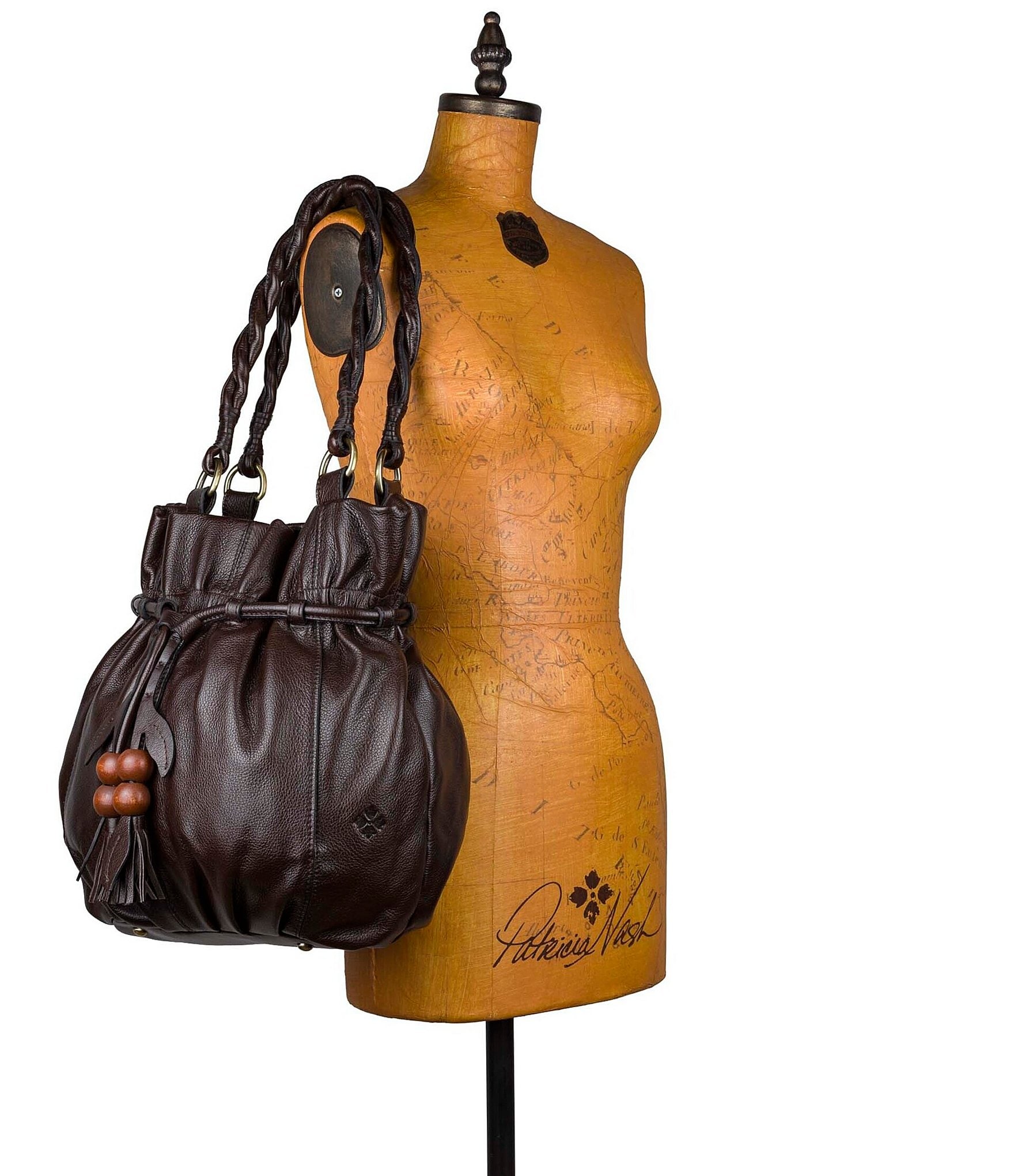 Patricia Nash Freja Drawstring Bucket Bag