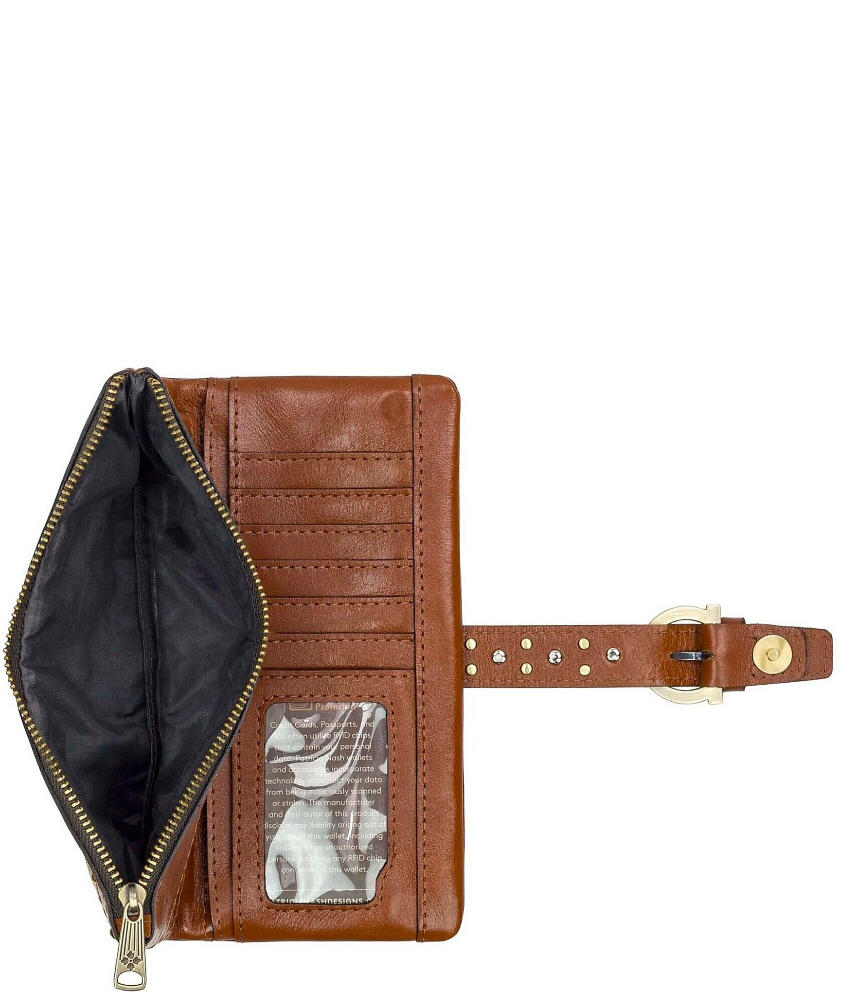 Patricia Nash Annesley Gold Hardware Wristlet