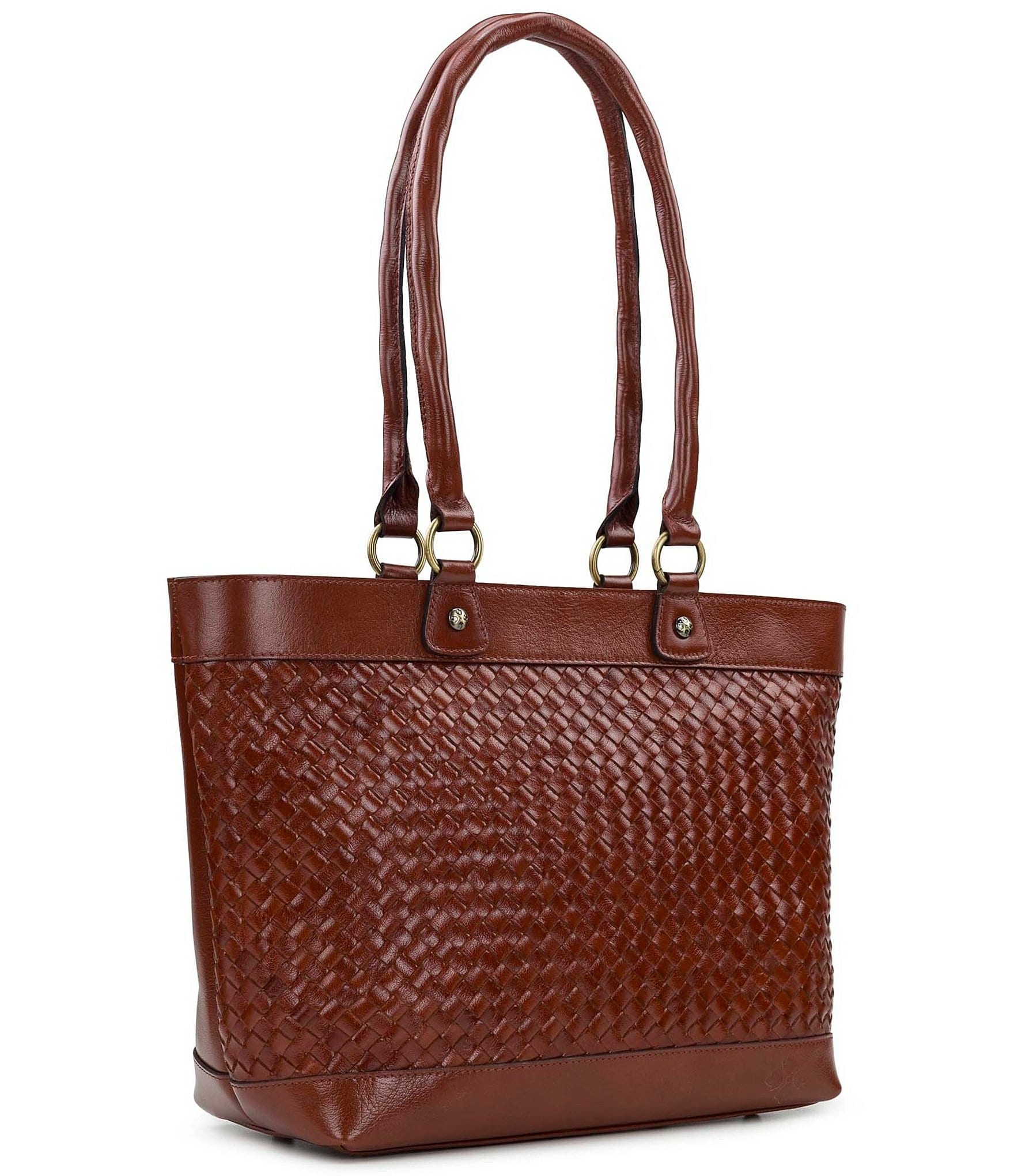 Patricia Nash Greta Woven Leather Tote Bag