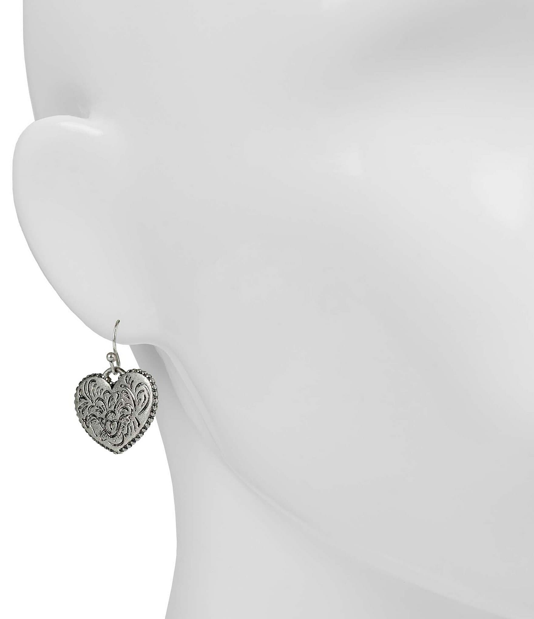 Patricia Nash Heart Drop Earrings