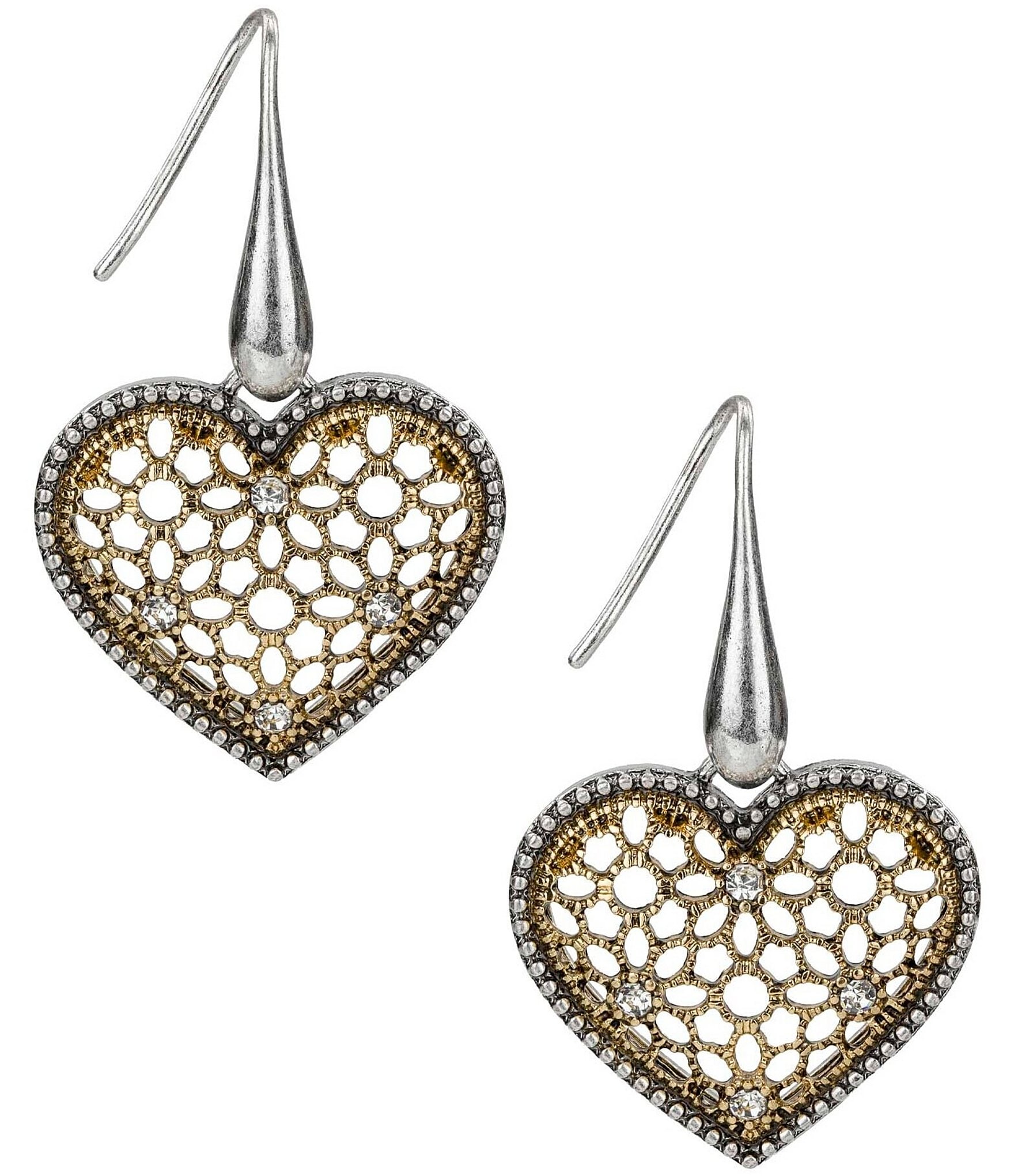Patricia Nash Heart Drop Earrings