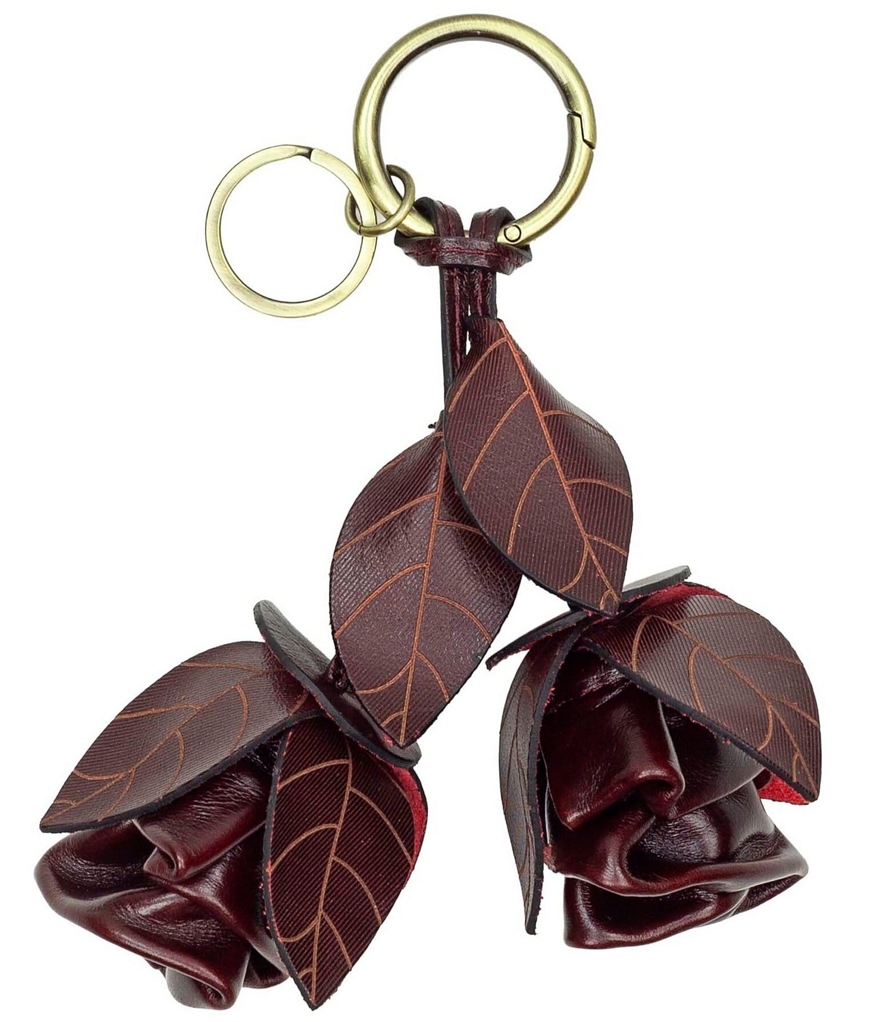 Patricia Nash Lace Rose Plum Bag Charm