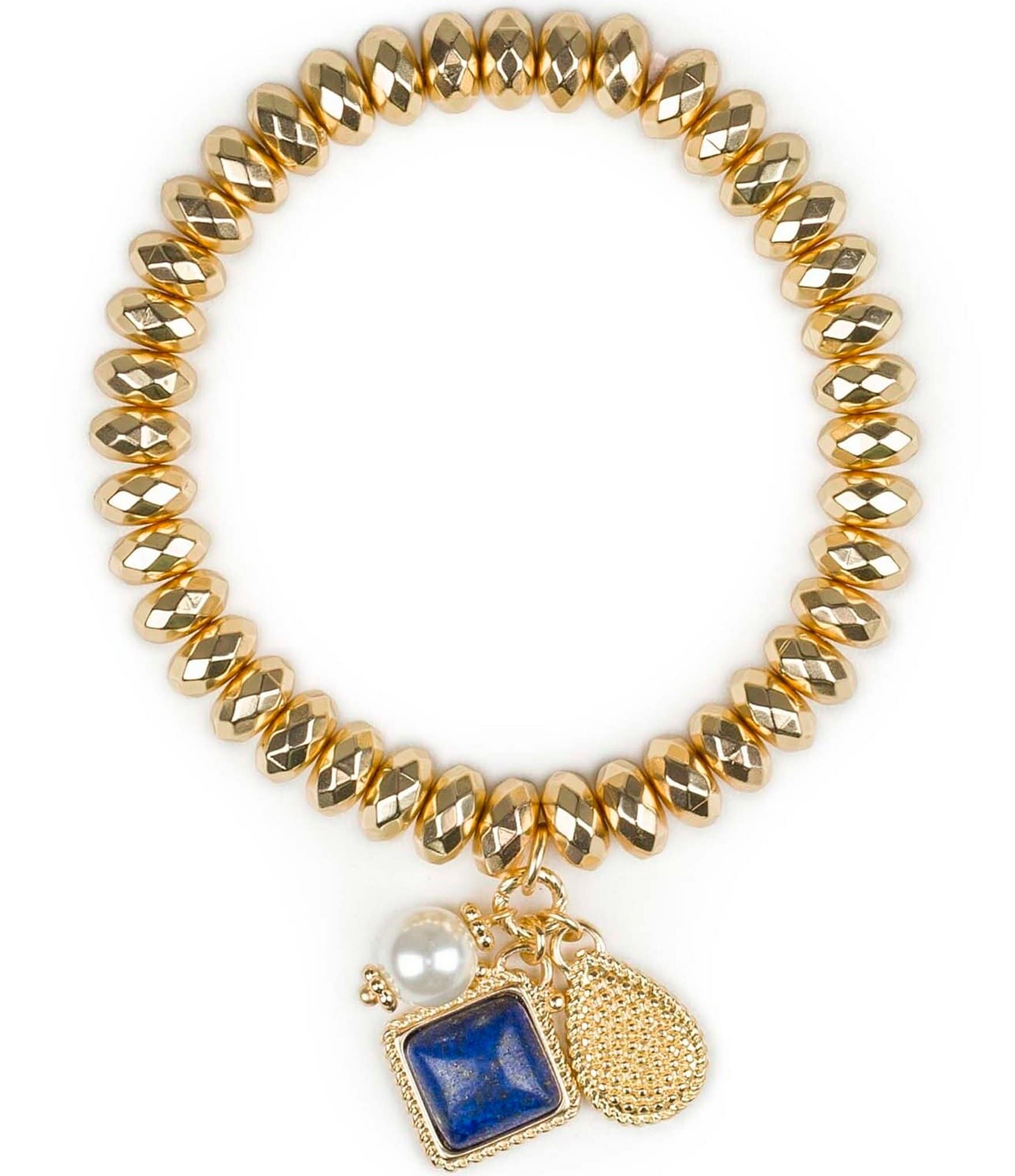 Patricia Nash Lapis Strone Stretch Bracelet