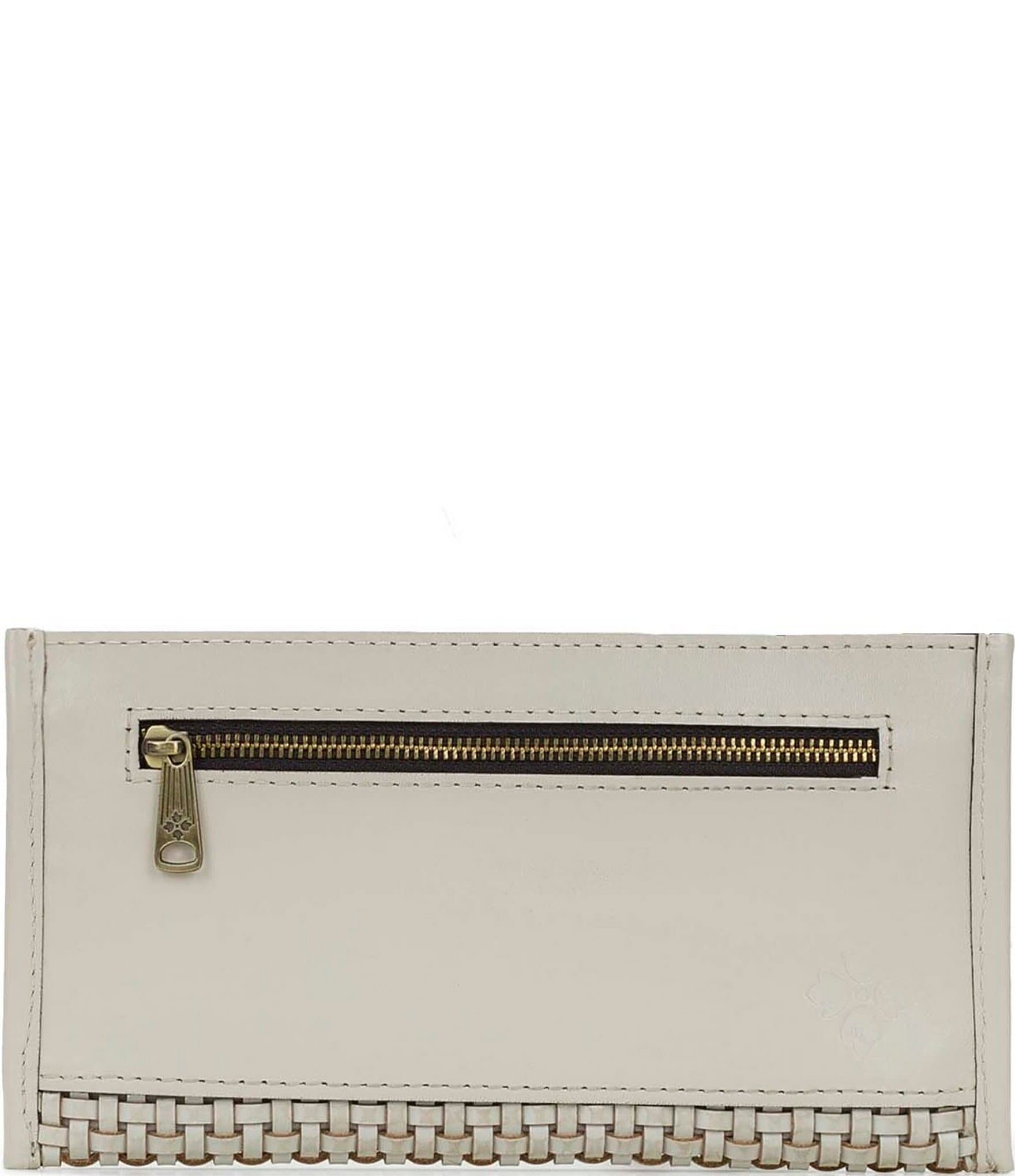 Patricia Nash Latte Leather Carita Wristlet