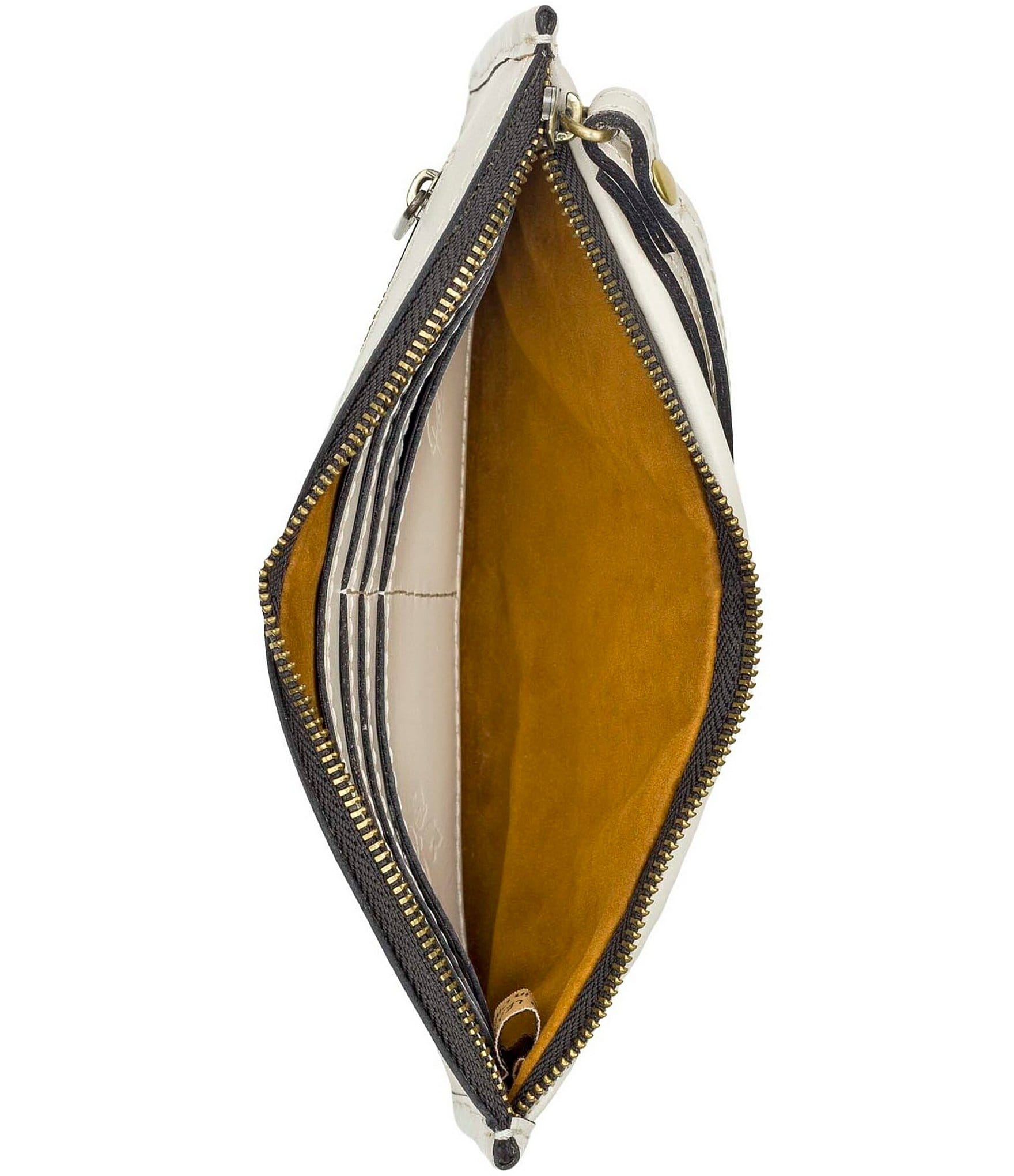 Patricia Nash Latte Leather Carita Wristlet