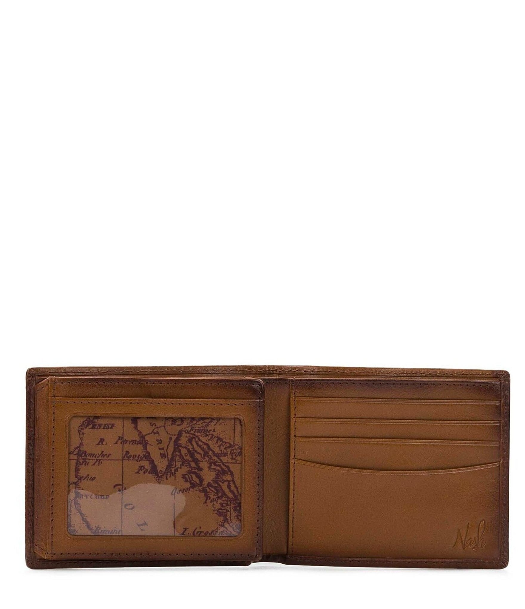 Patricia Nash Leather Whiskey Passcase RFID-Blocking Wallet