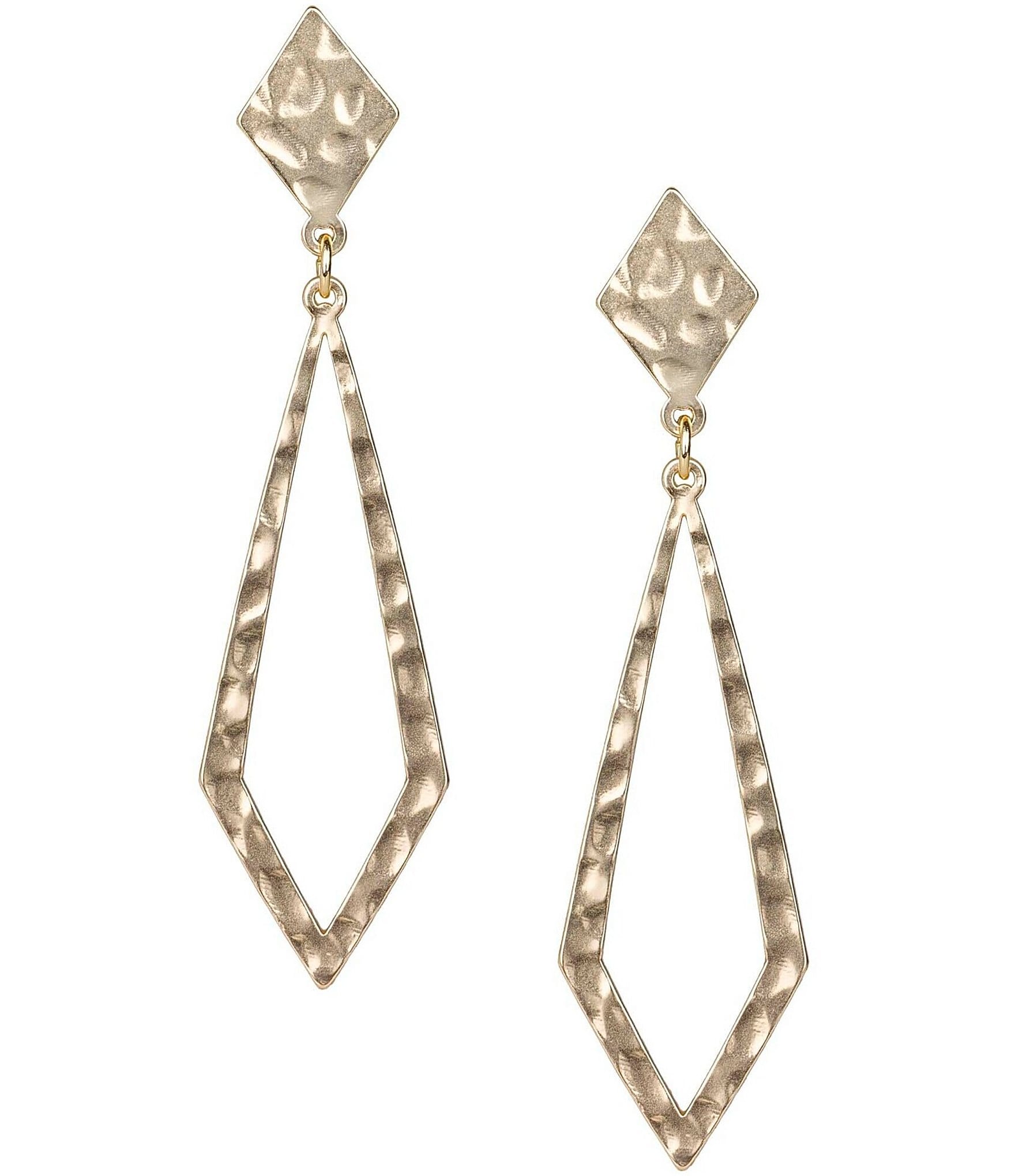 Patricia Nash Long Diamond 2'' Drop Earrings