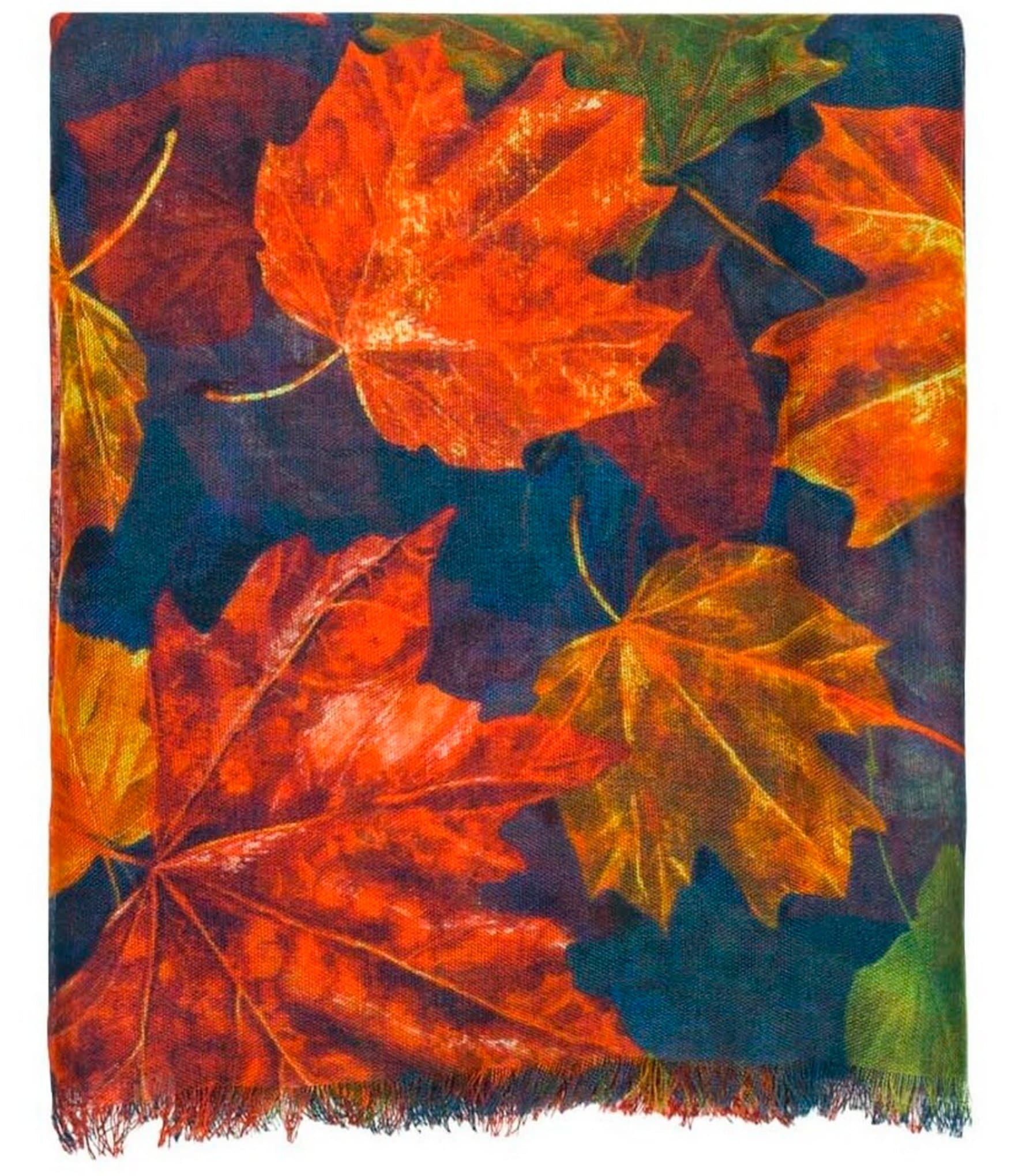 Patricia Nash Maple Leaves Wrap Scarf