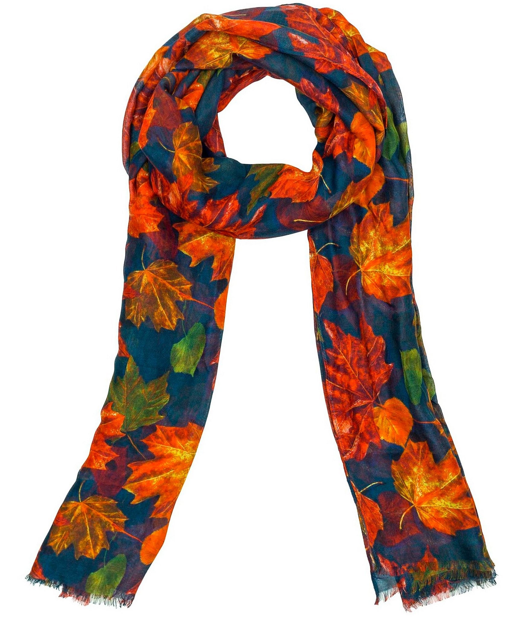 Patricia Nash Maple Leaves Wrap Scarf