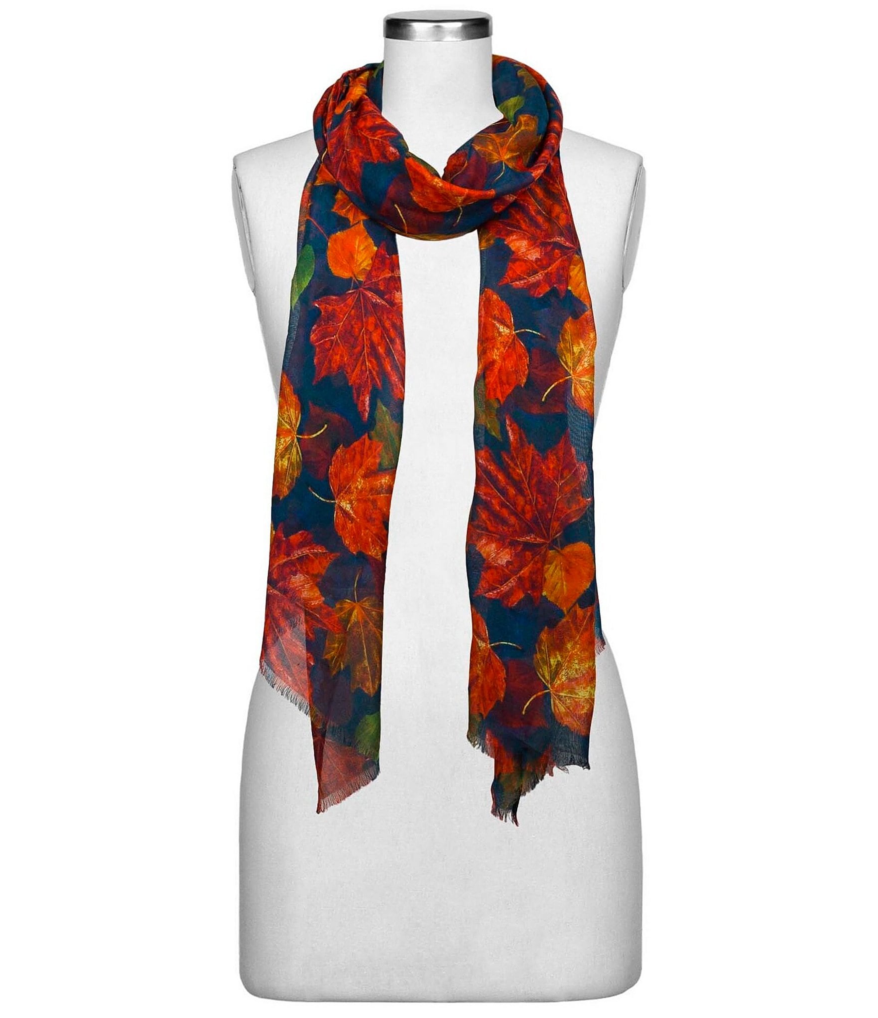 Patricia Nash Maple Leaves Wrap Scarf