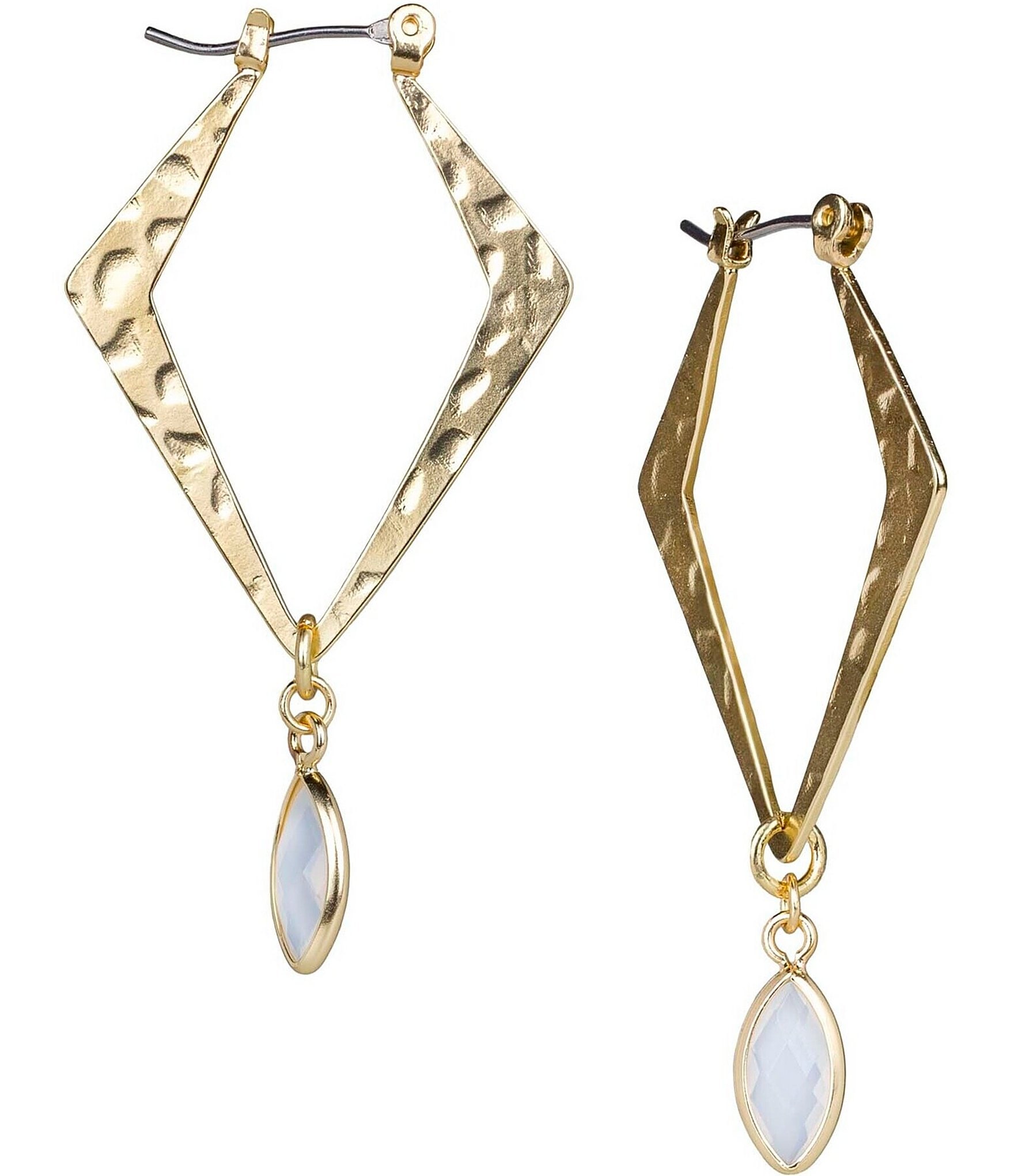 Patricia Nash Marquise Drop Hoop Earrings