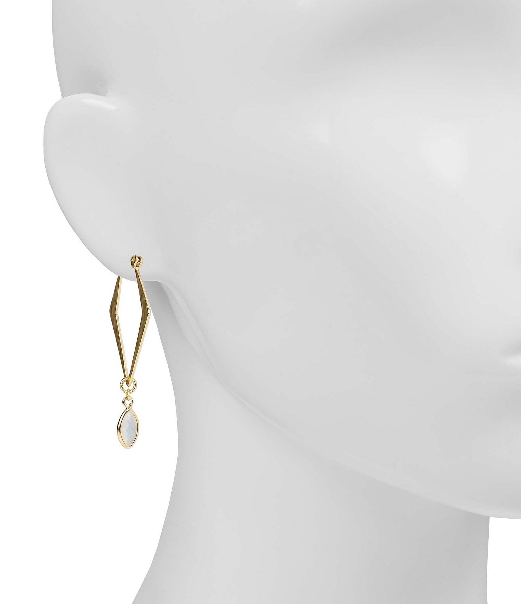 Patricia Nash Marquise Drop Hoop Earrings