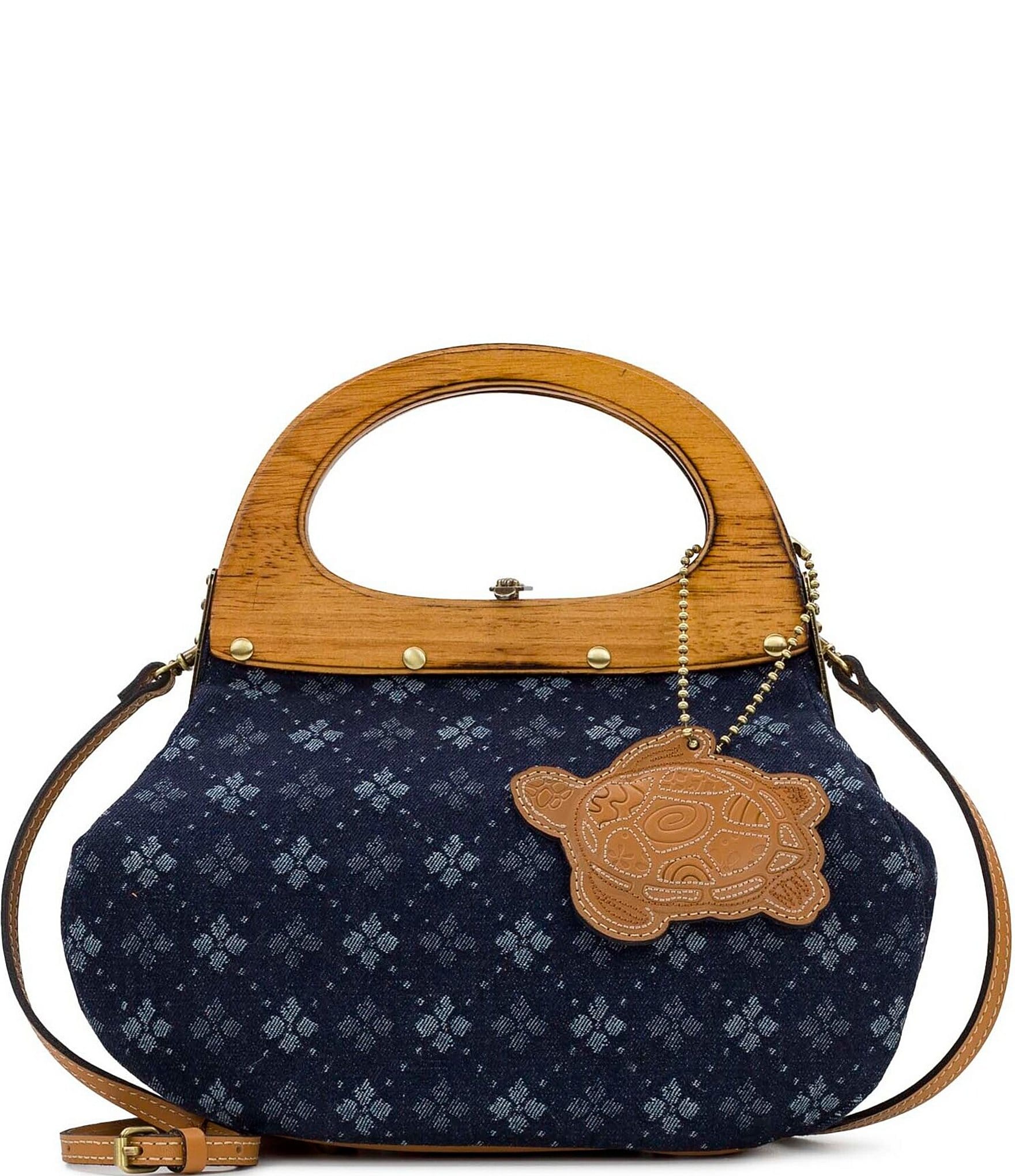 Patricia Nash Denim Mirabella Frame Crossbody Bag