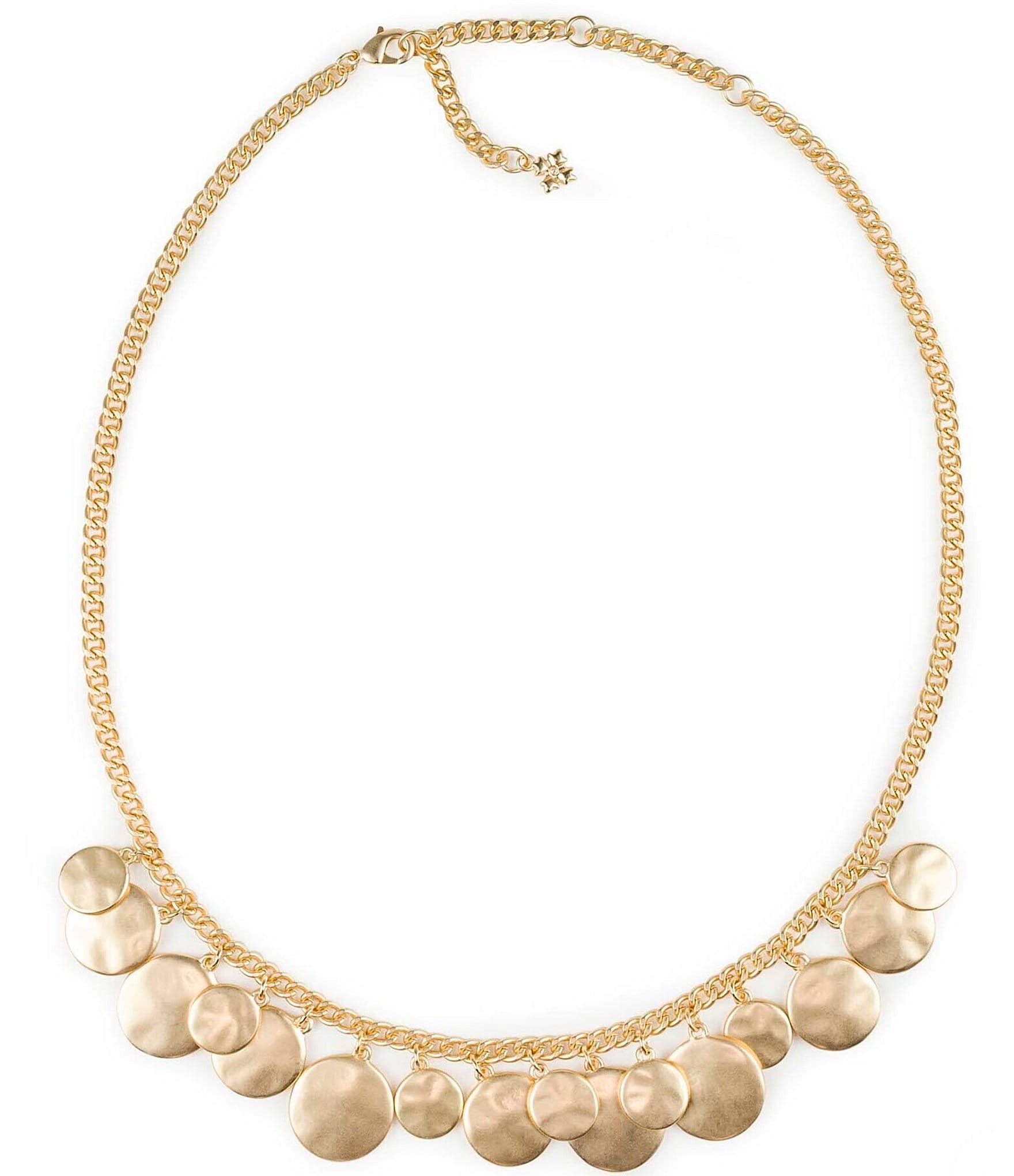 Patricia Nash Multi Matte Gold Charm Chain Necklace