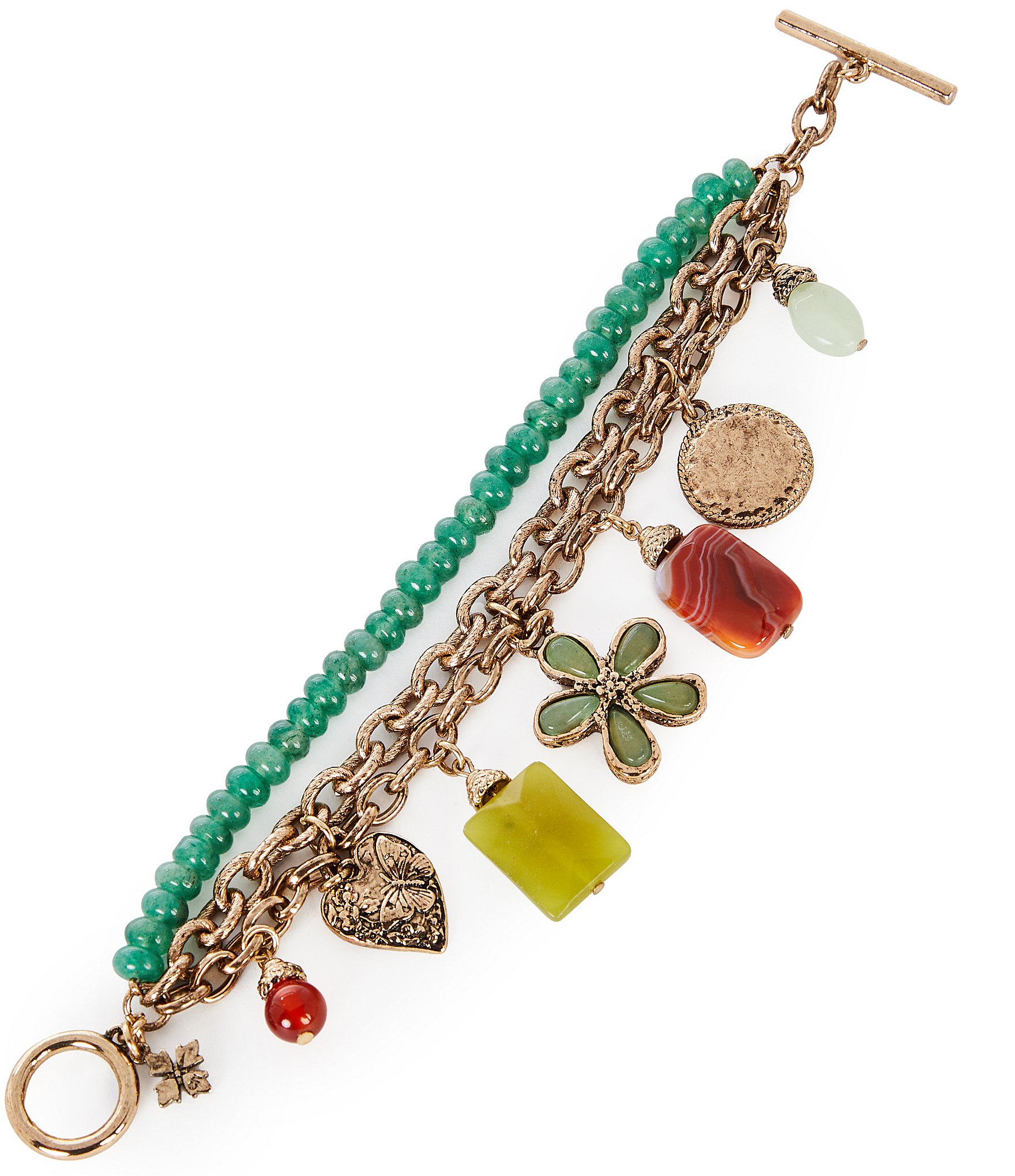 Patricia Nash Multi-Strand Charm Line Bracelet