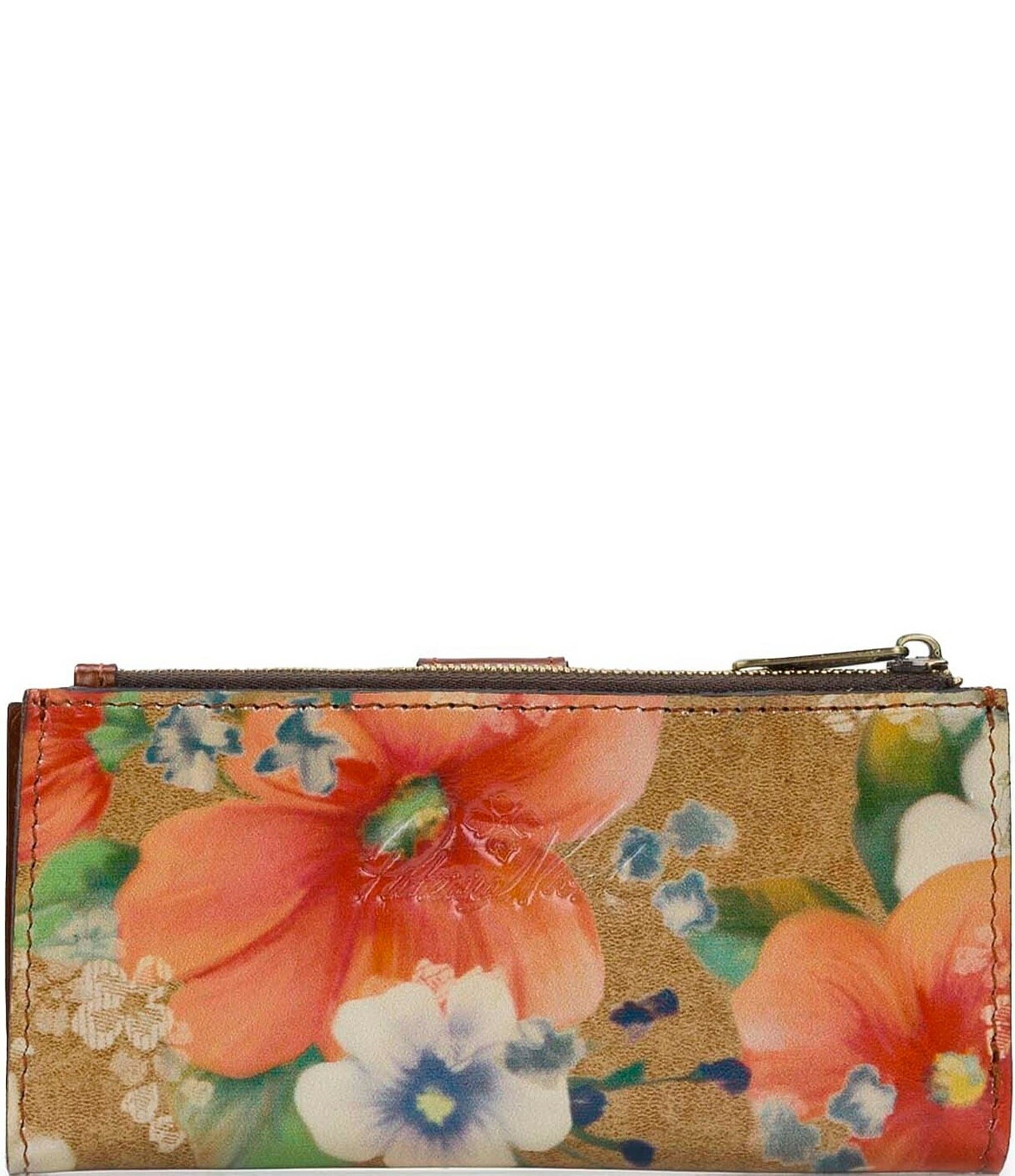 Patricia Nash Nazari Bifold Apricot Blossoms Wallet