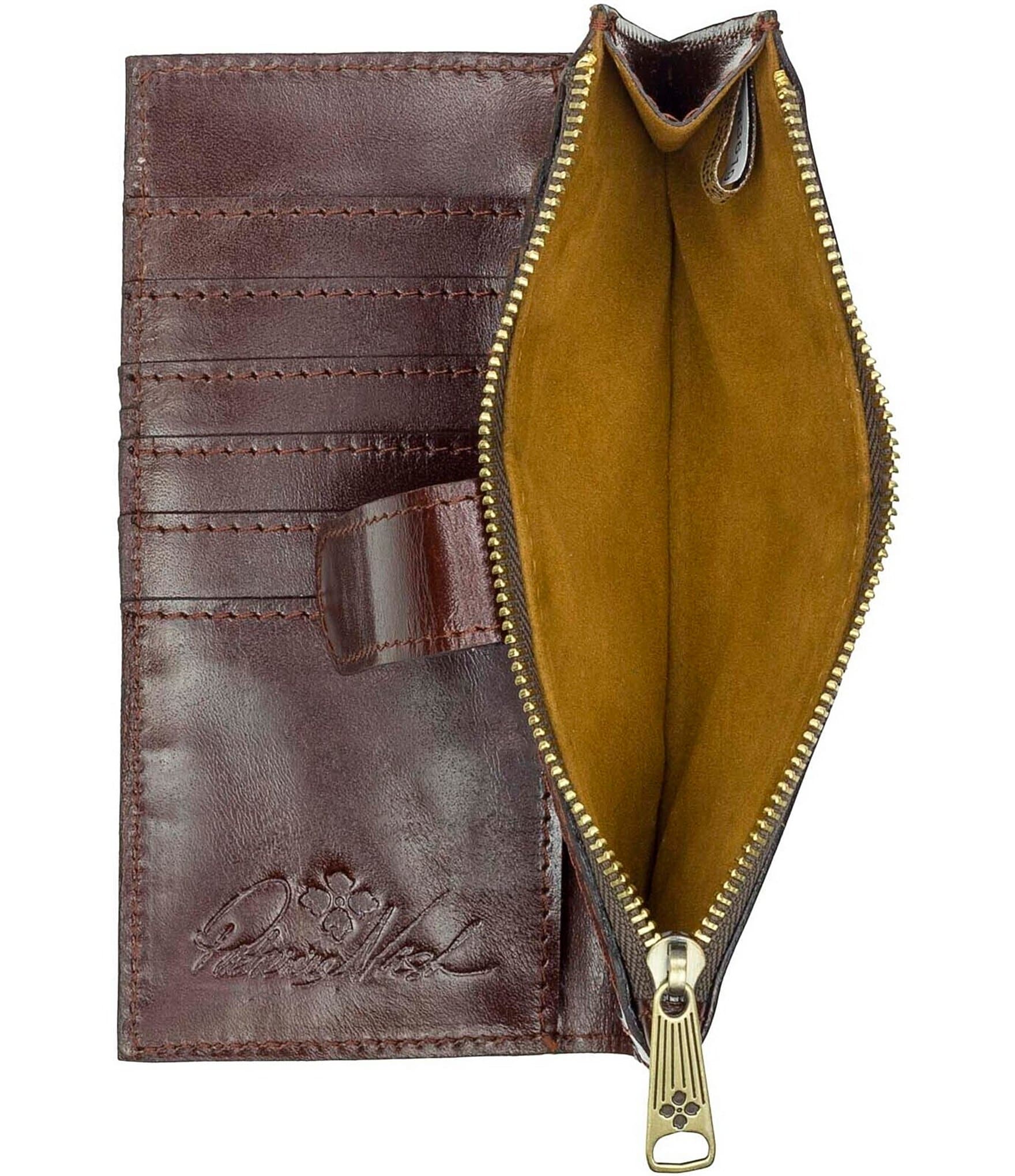 Patricia Nash Nazari Leather Maple Leaves Wallet