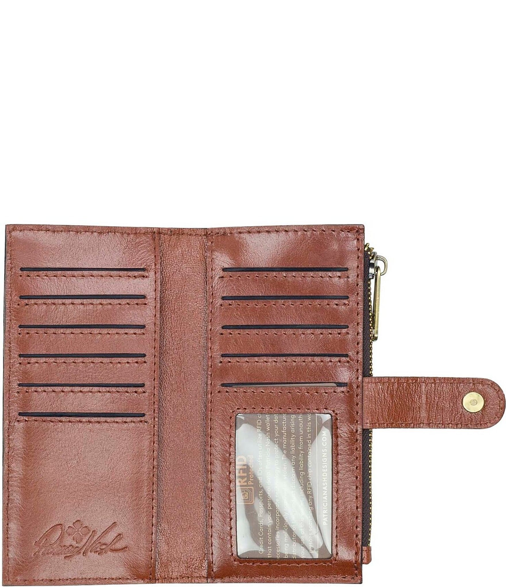 Patricia Nash Nazari Woven Leather Bifold Wallet