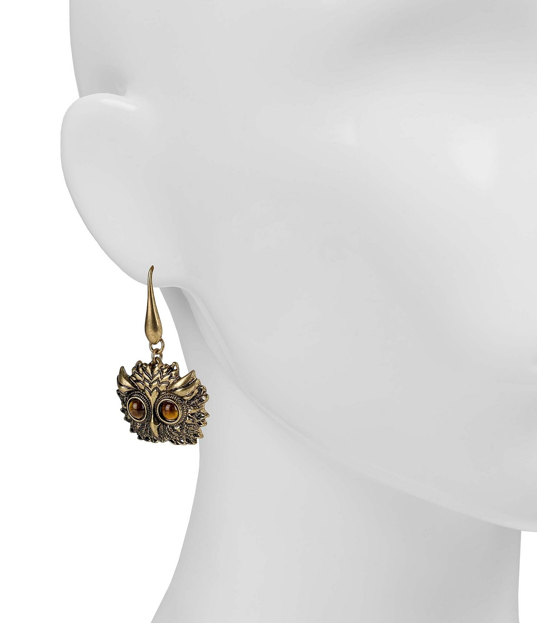 Patricia Nash Owl Drop Earrings