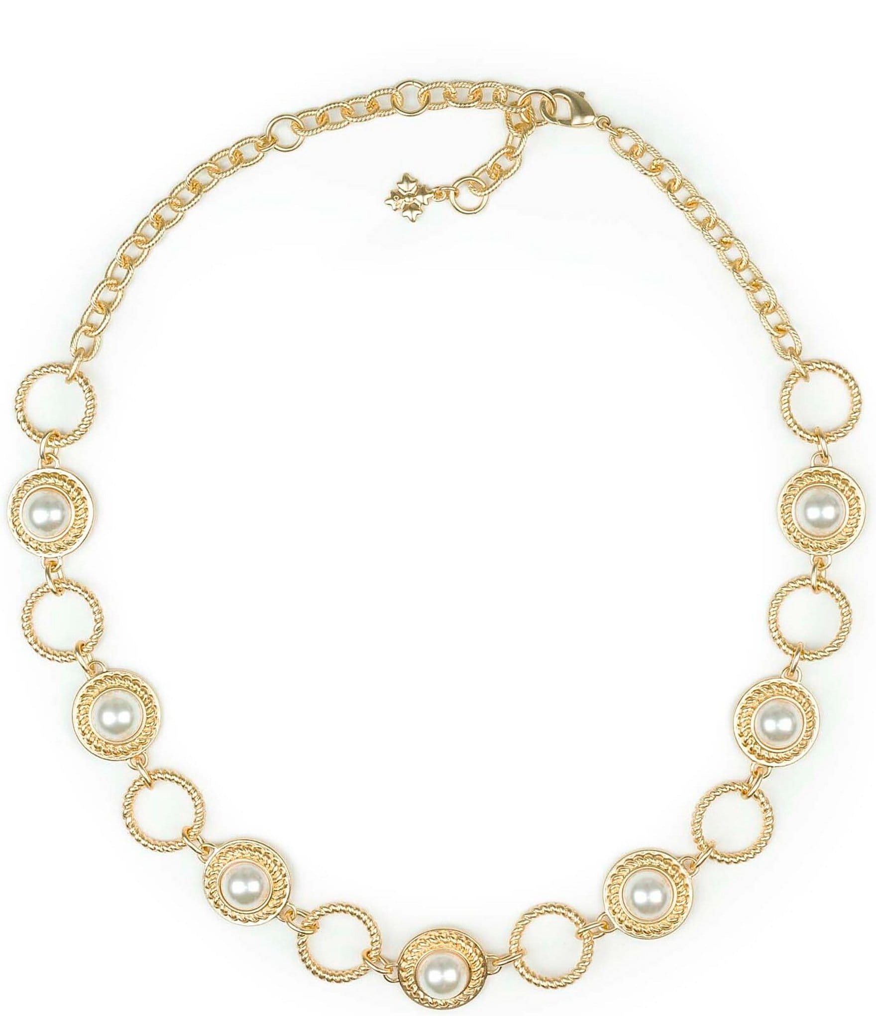 Patricia Nash Pearl Ring Collar Necklace