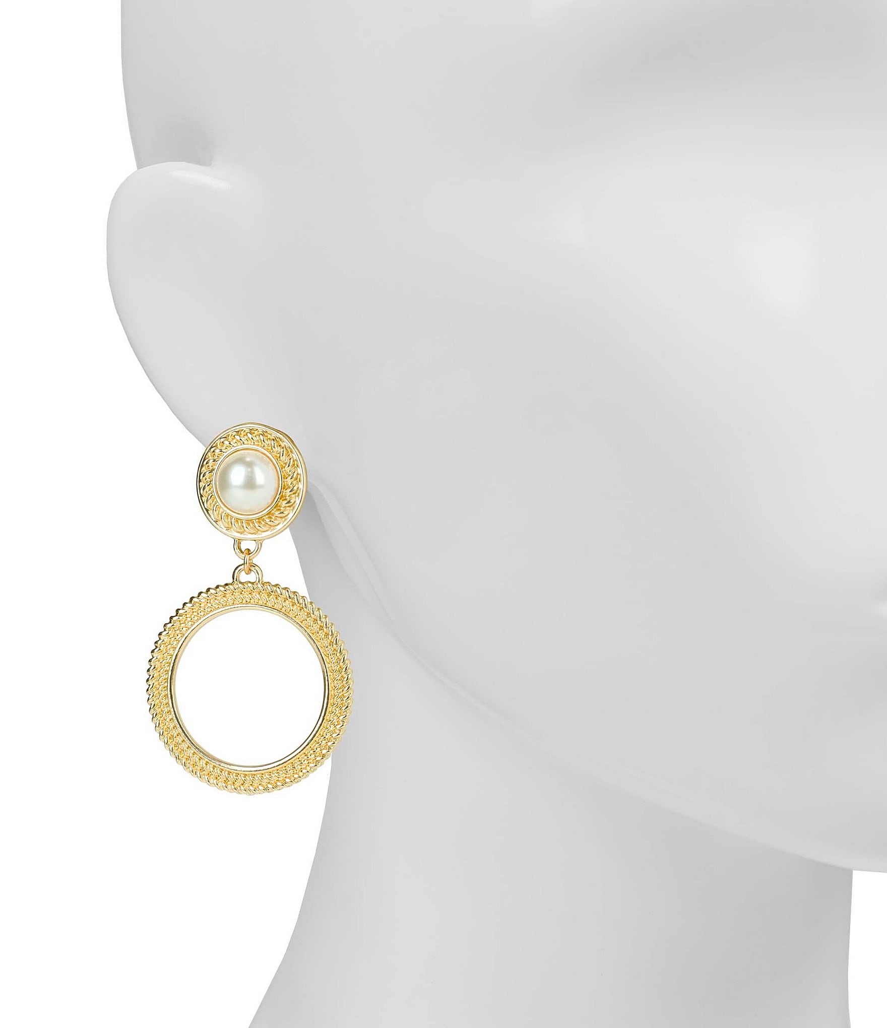 Patricia Nash Pearl Ring Drop Earrings