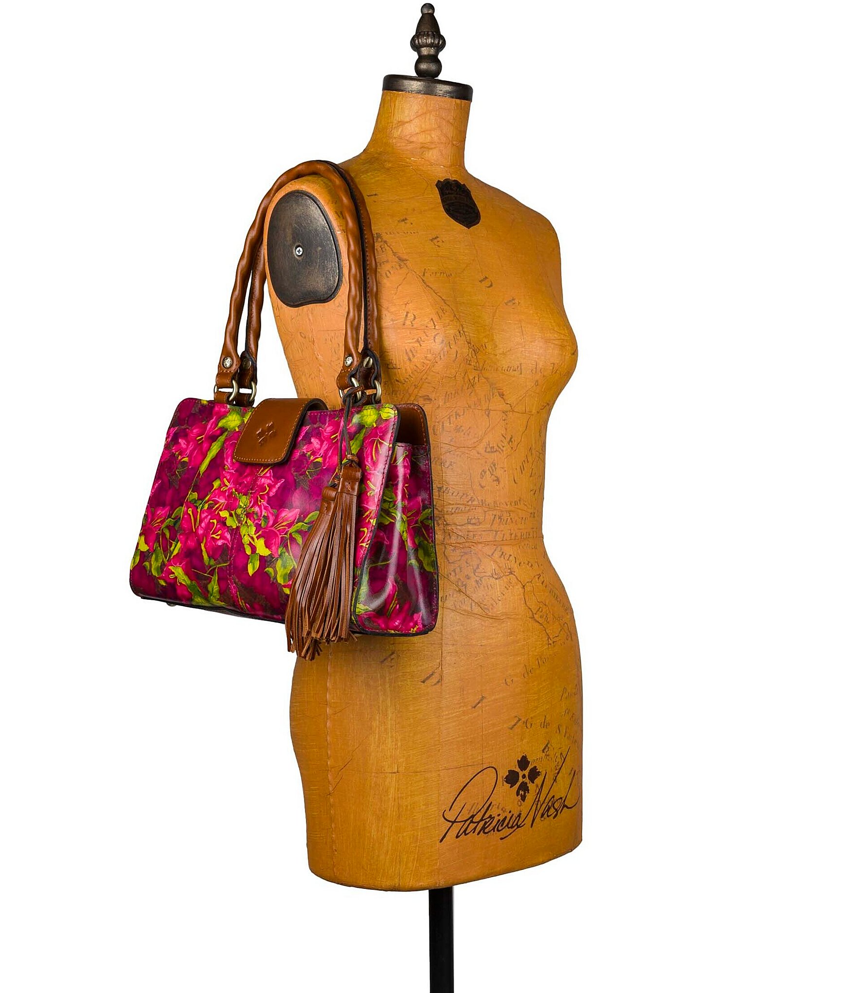 Patricia Nash Rienzo Floral Satchel Bag