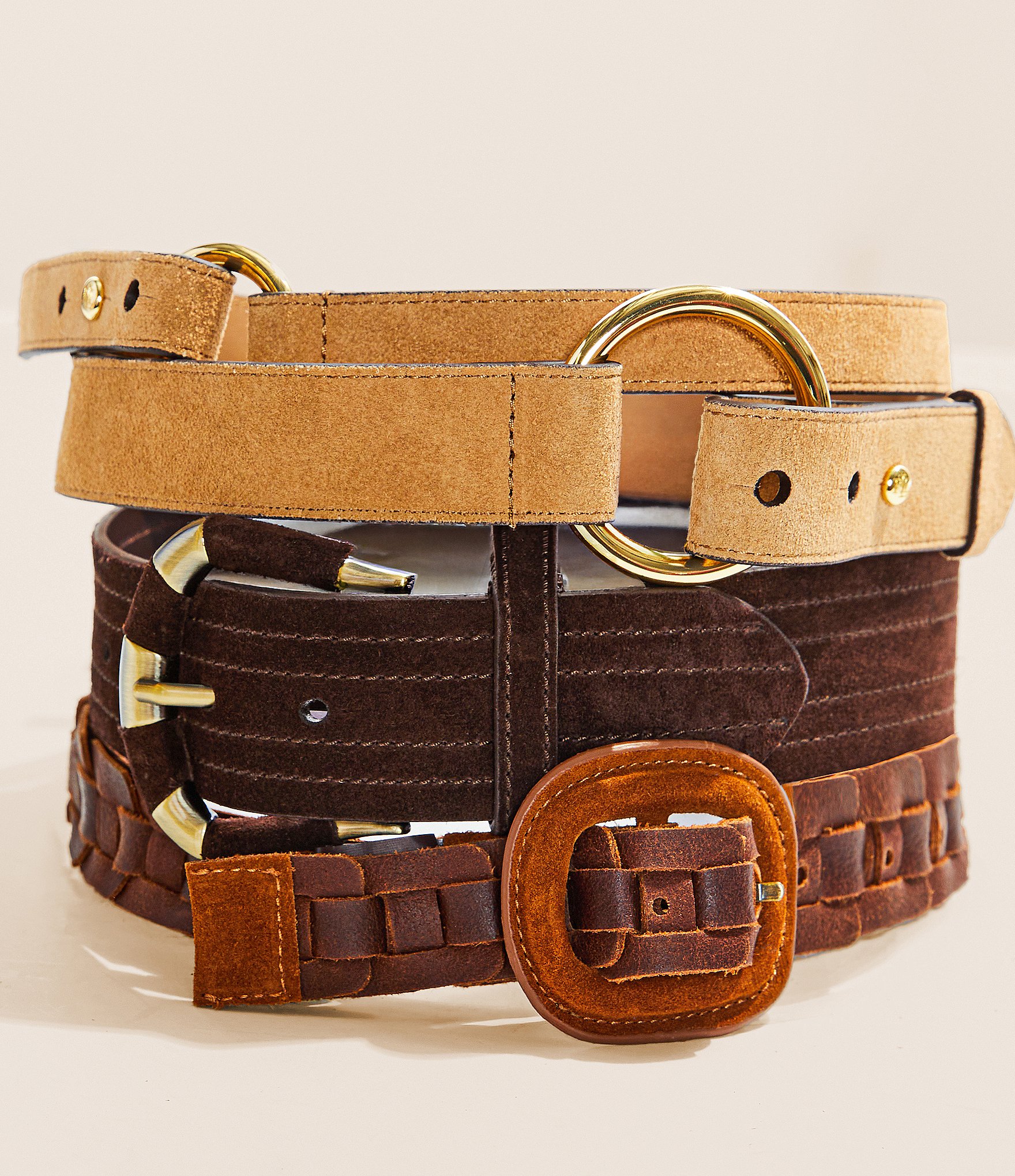 Patricia Nash Rikke Woven Suede Belt
