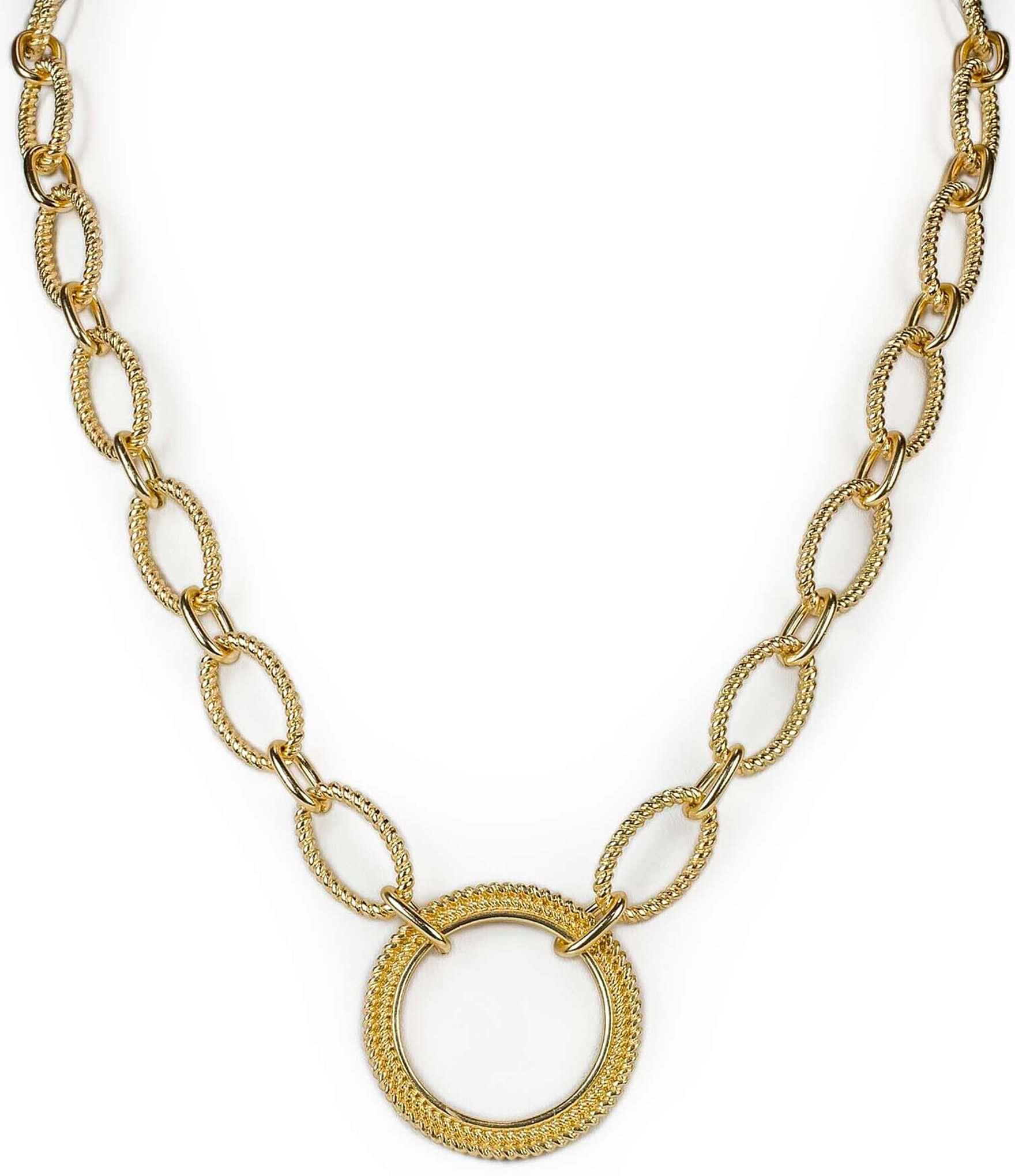 Patricia Nash Ring Link Short Pendant Necklace