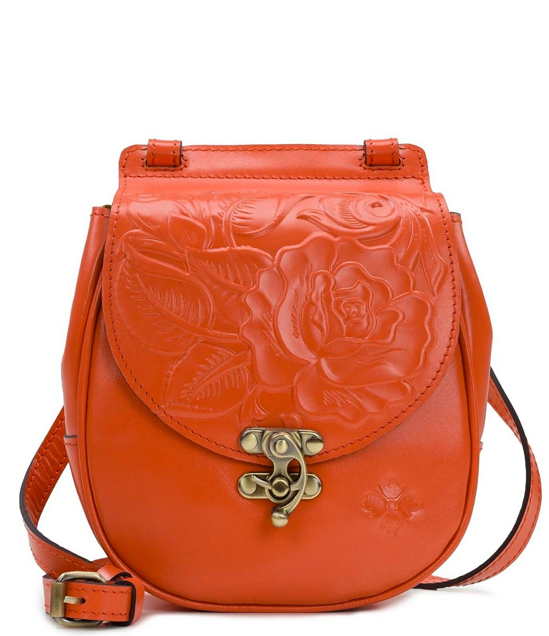 Patricia Nash Rocca Apricot Saddle Crossbody Bag Dillard s