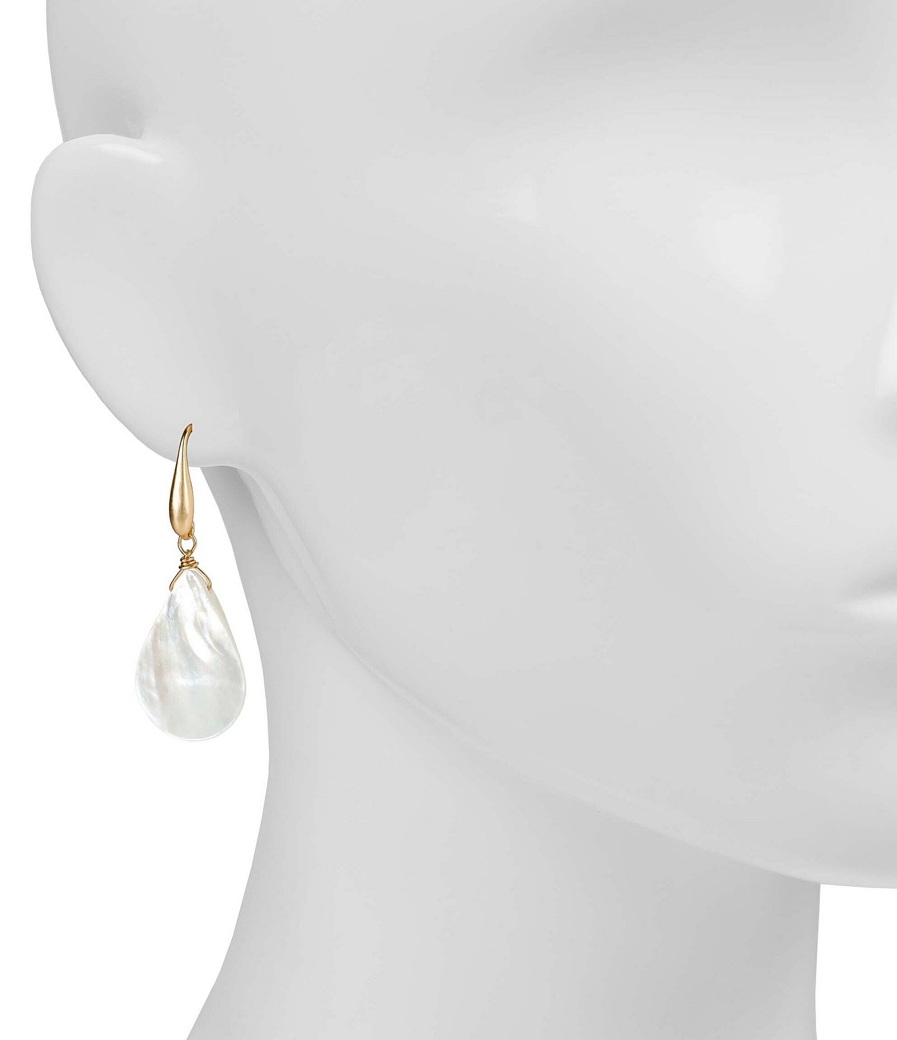 Patricia Nash Seashore Pearl Shell Dangle Drop Earrings