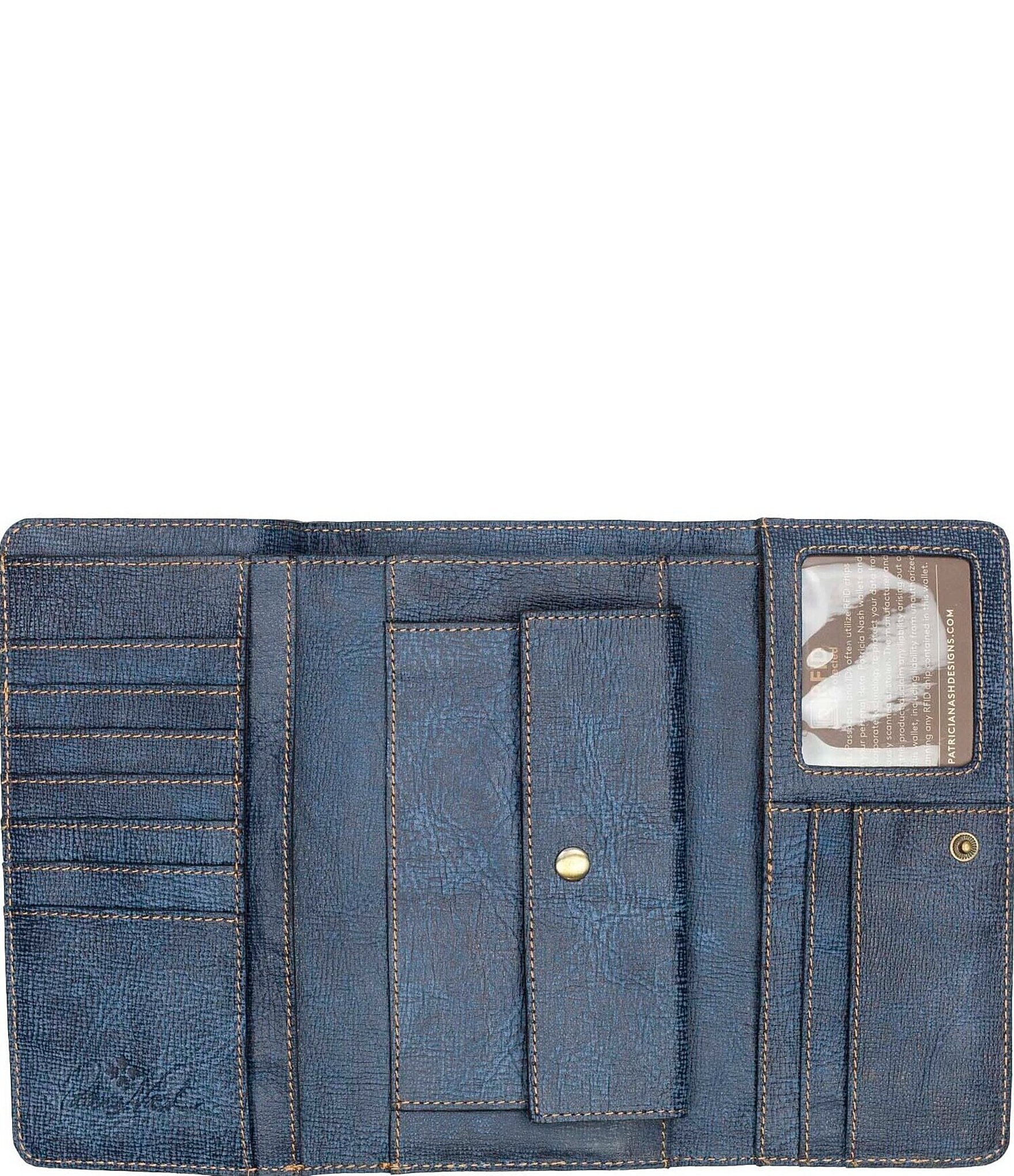 Patricia Nash Terresa Denim Leather Wallet