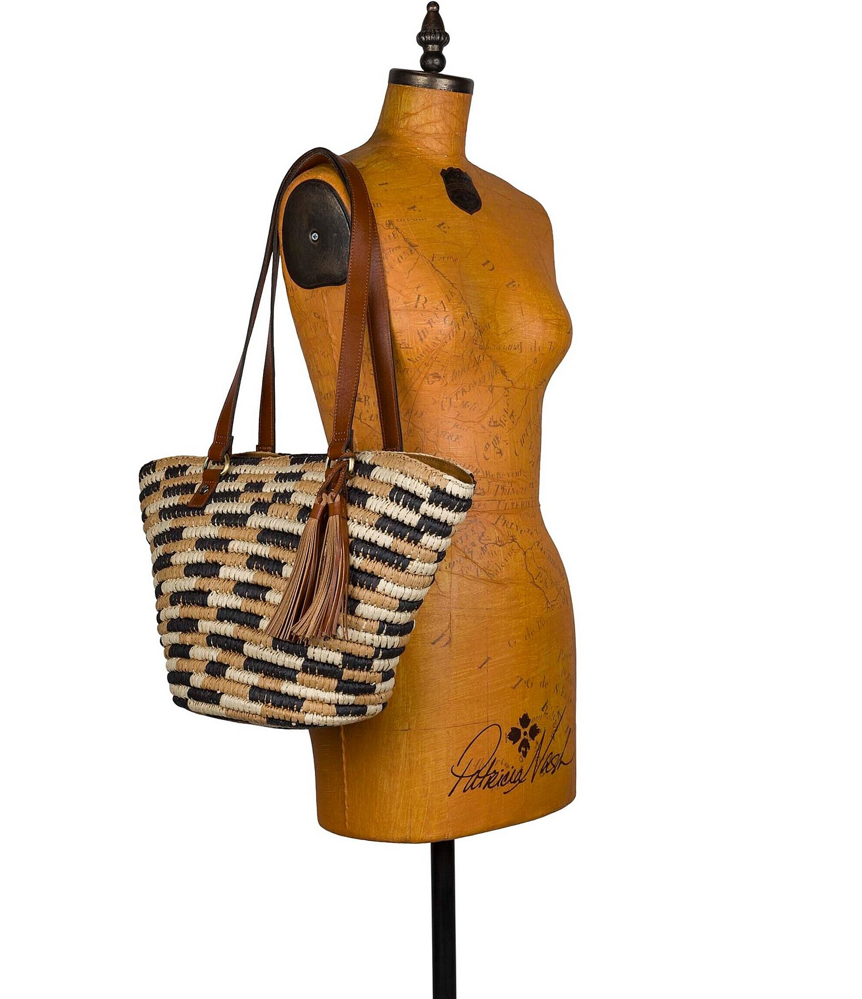 Patricia Nash Tinella Straw Tote Bag