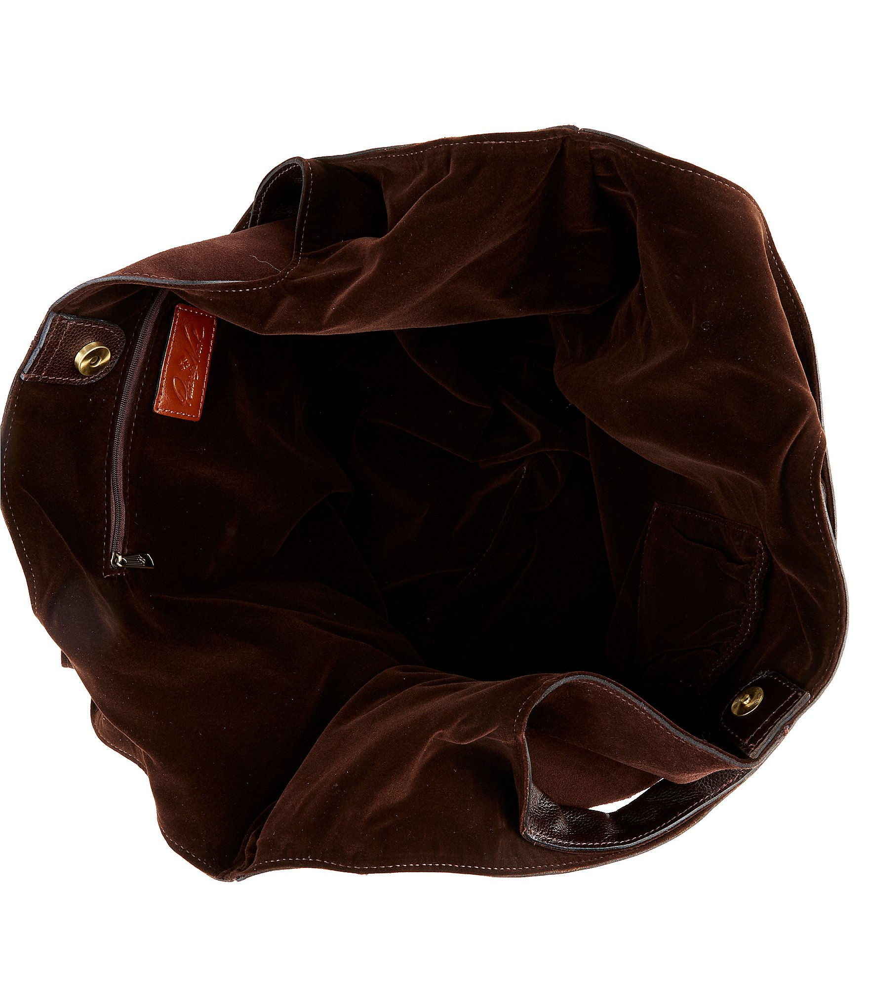 Patricia Nash Tove Leather Suede Patchwork Slouchy Shoulder Bag