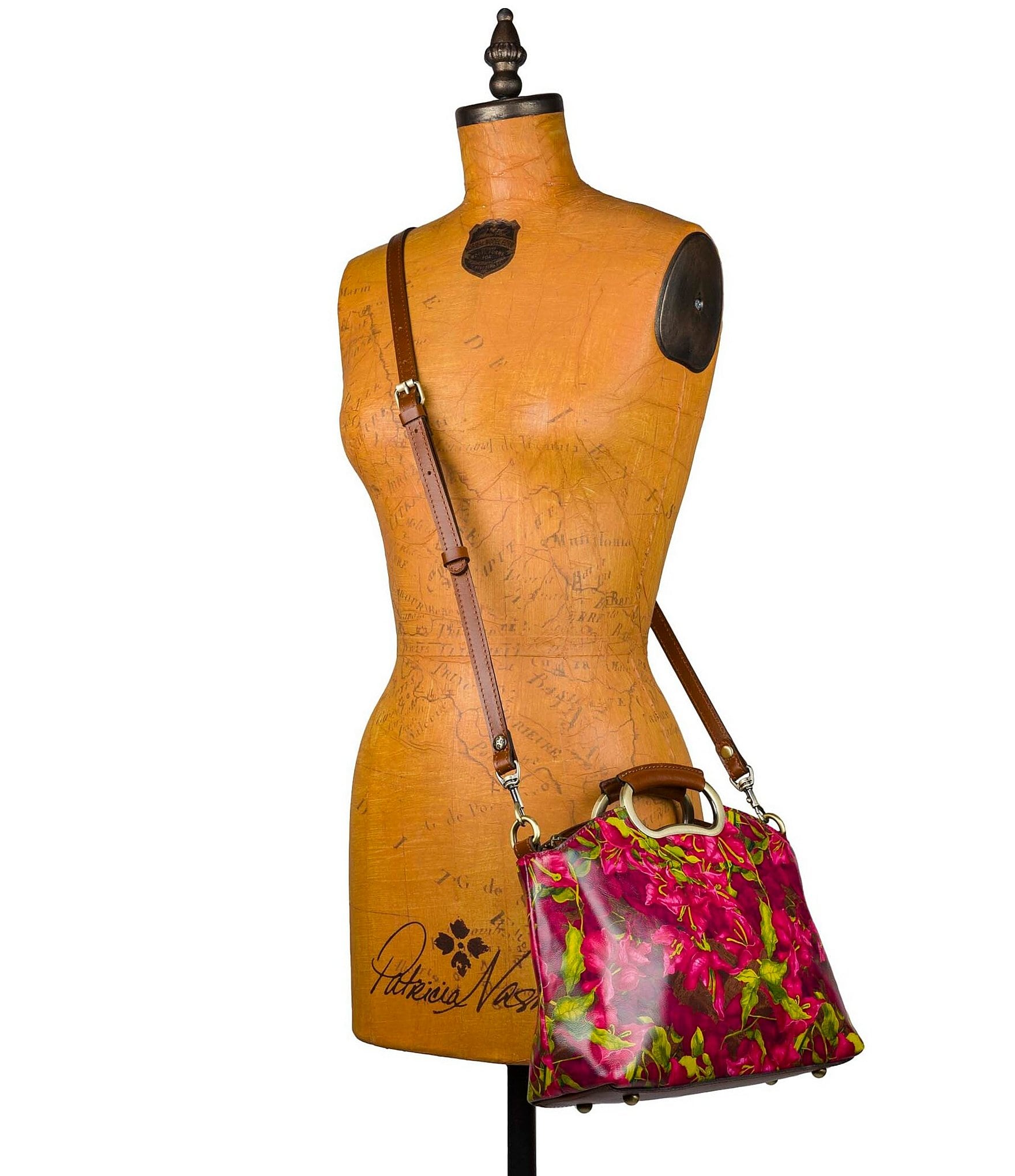 Patricia Nash Valletta Floral Top Handle Crossbody Bag