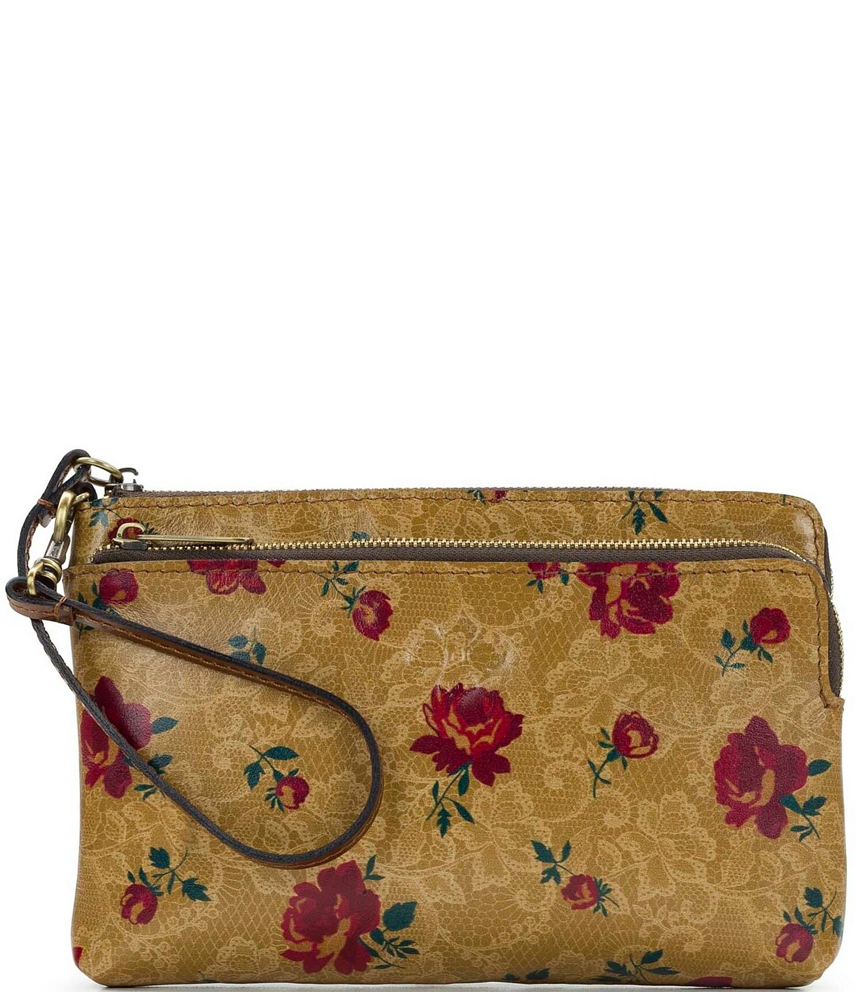 Patricia Nash Varone Western Lace Floral Wristlet