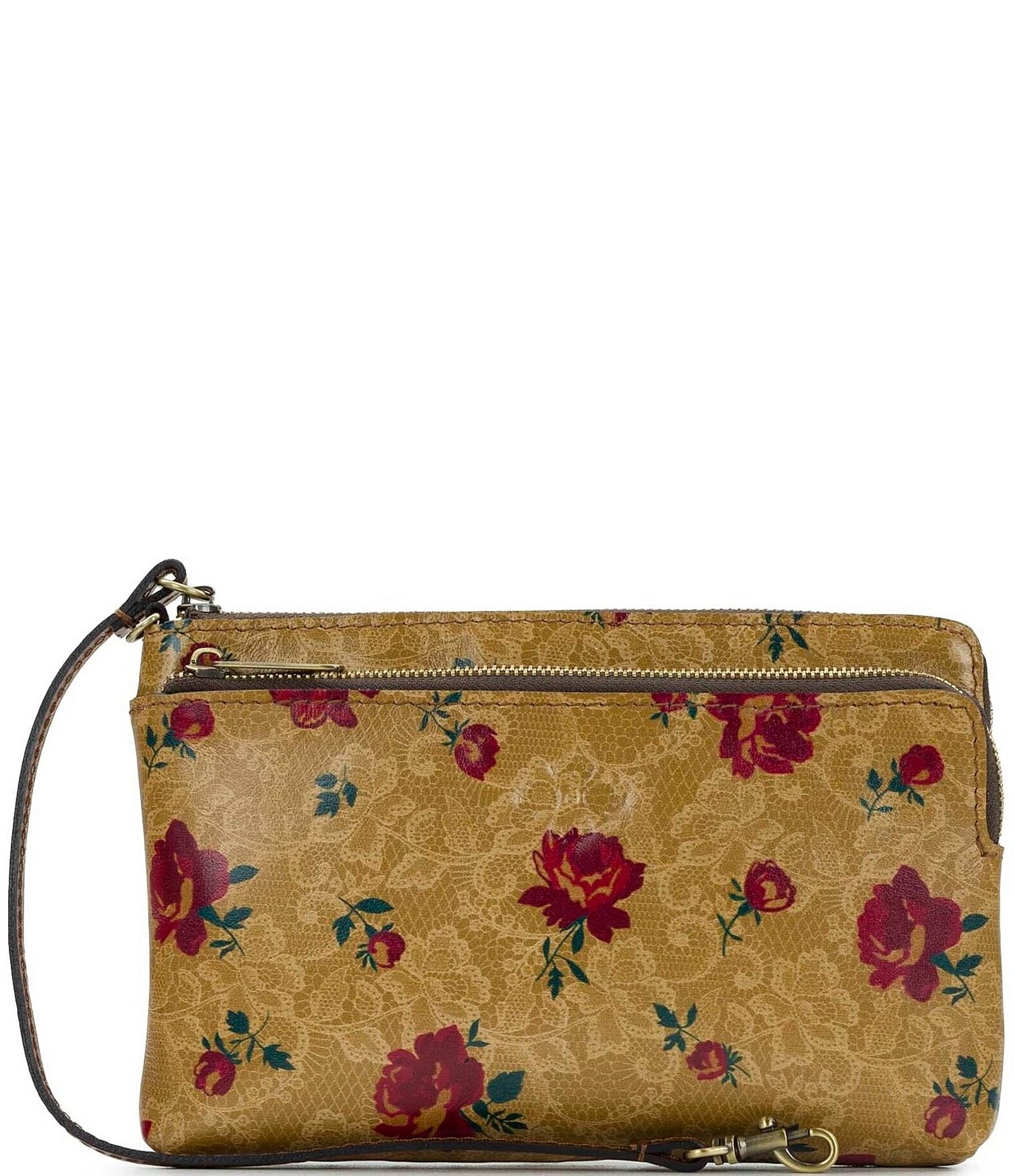 Patricia Nash Varone Western Lace Floral Wristlet