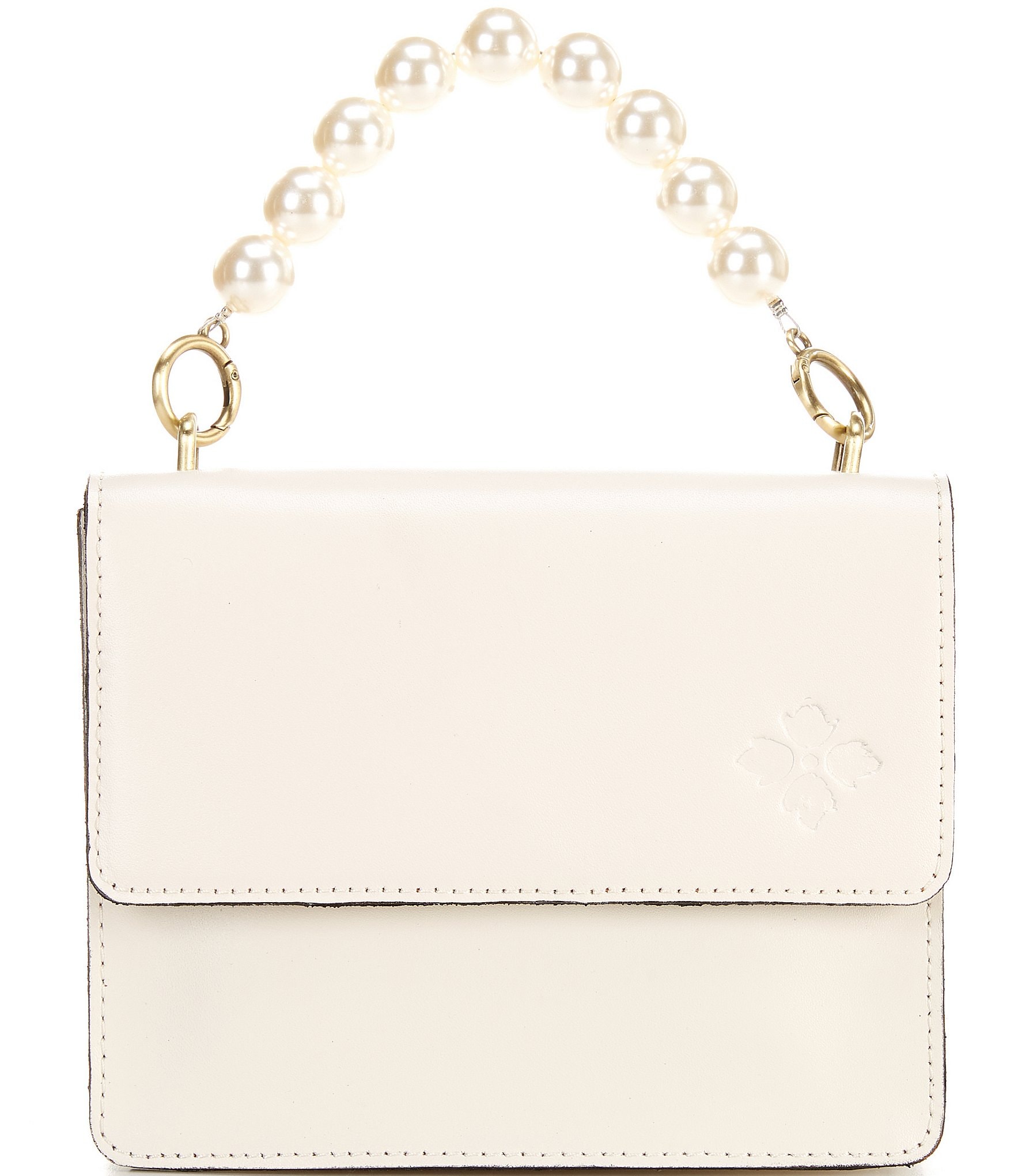 Patricia Nash Veolia Top Handle Pearl Leather Crossbody Bag