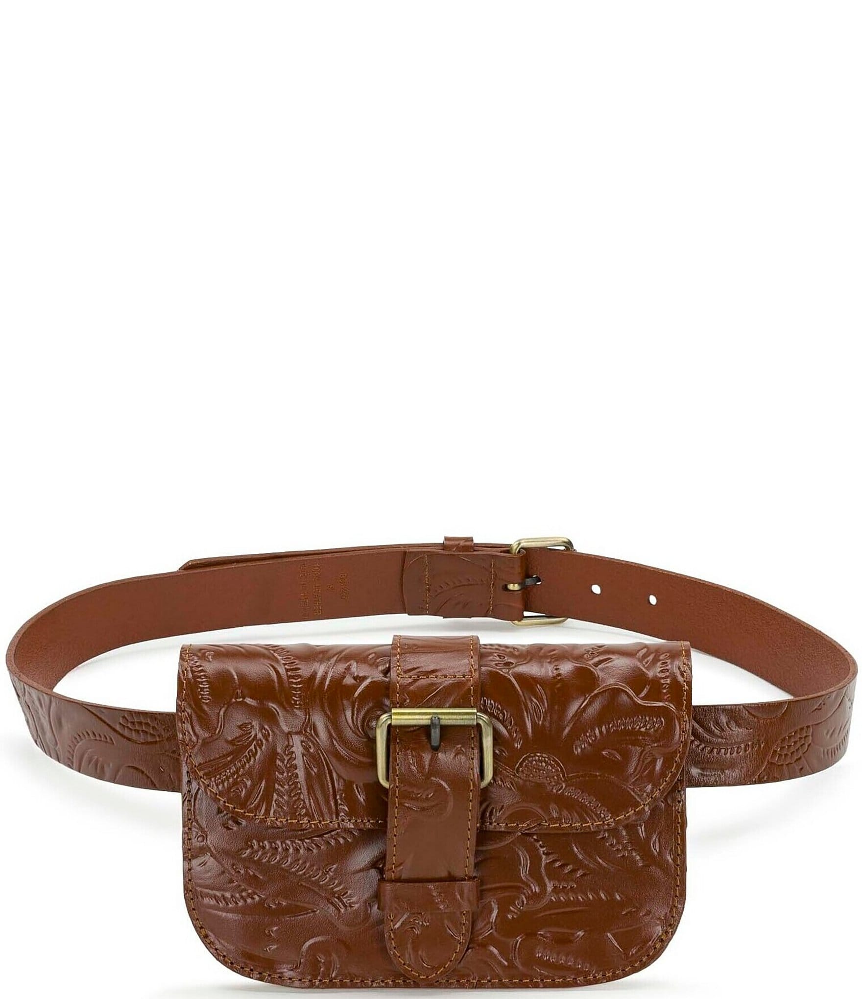 Patricia Nash Vitrolles Leather Belt with Bag