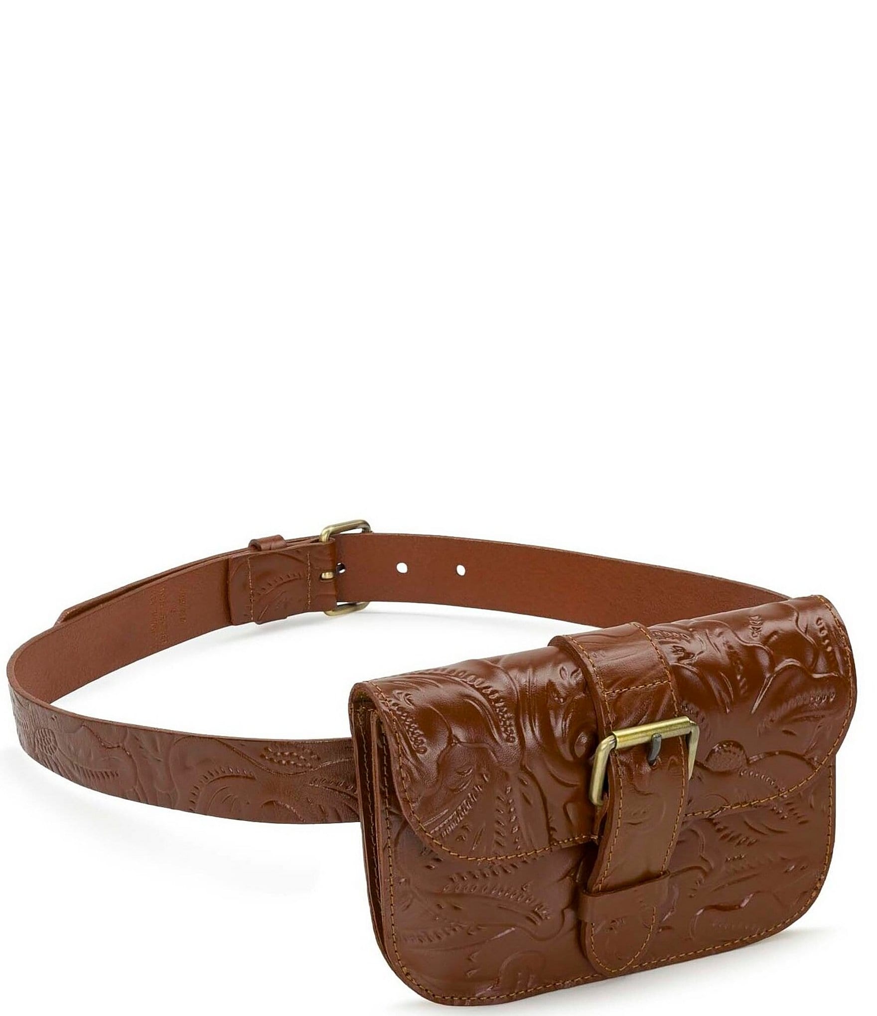 Patricia Nash Vitrolles Leather Belt with Bag