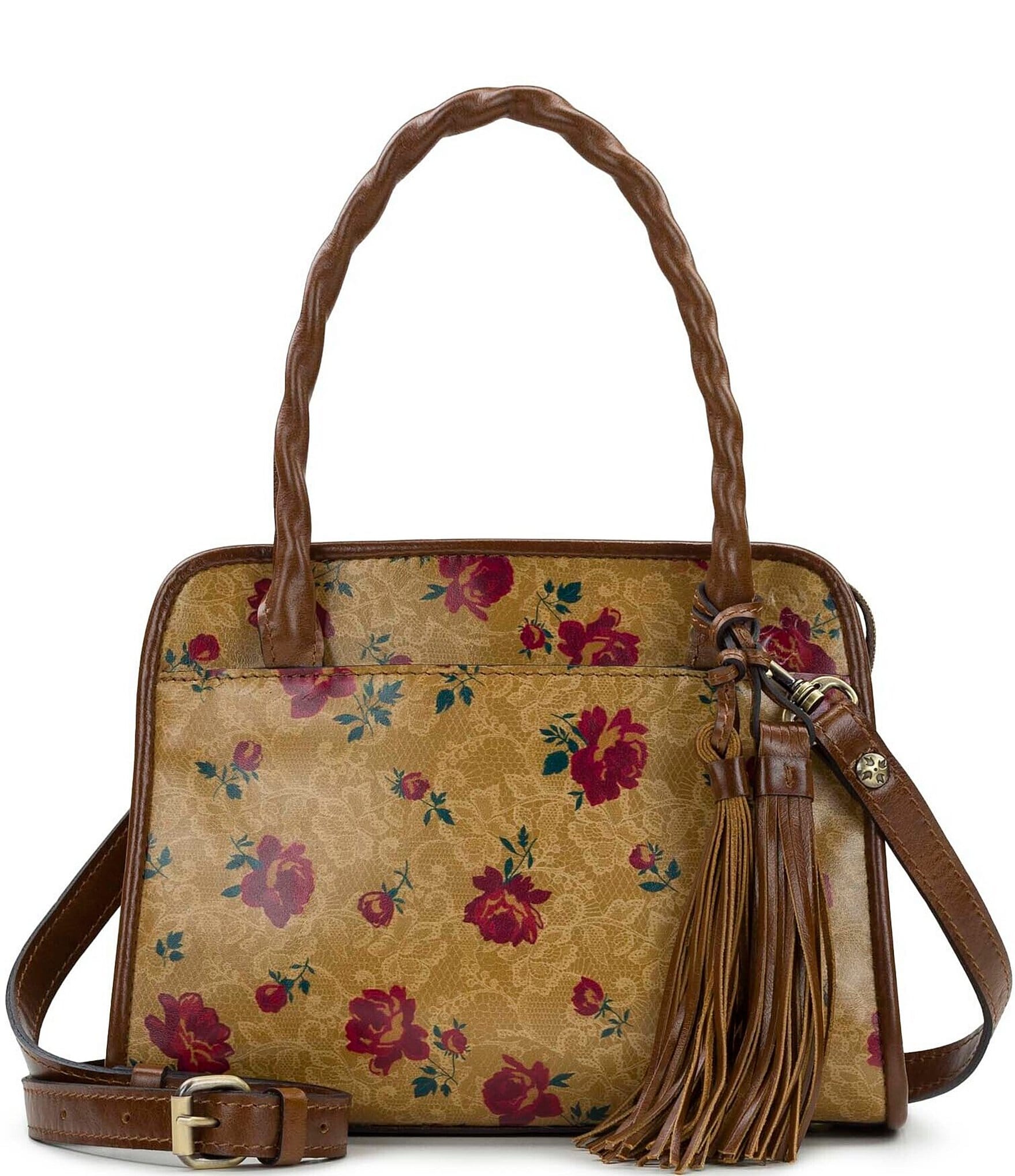 Patricia Nash Western Lace Print Paris Satchel Bag