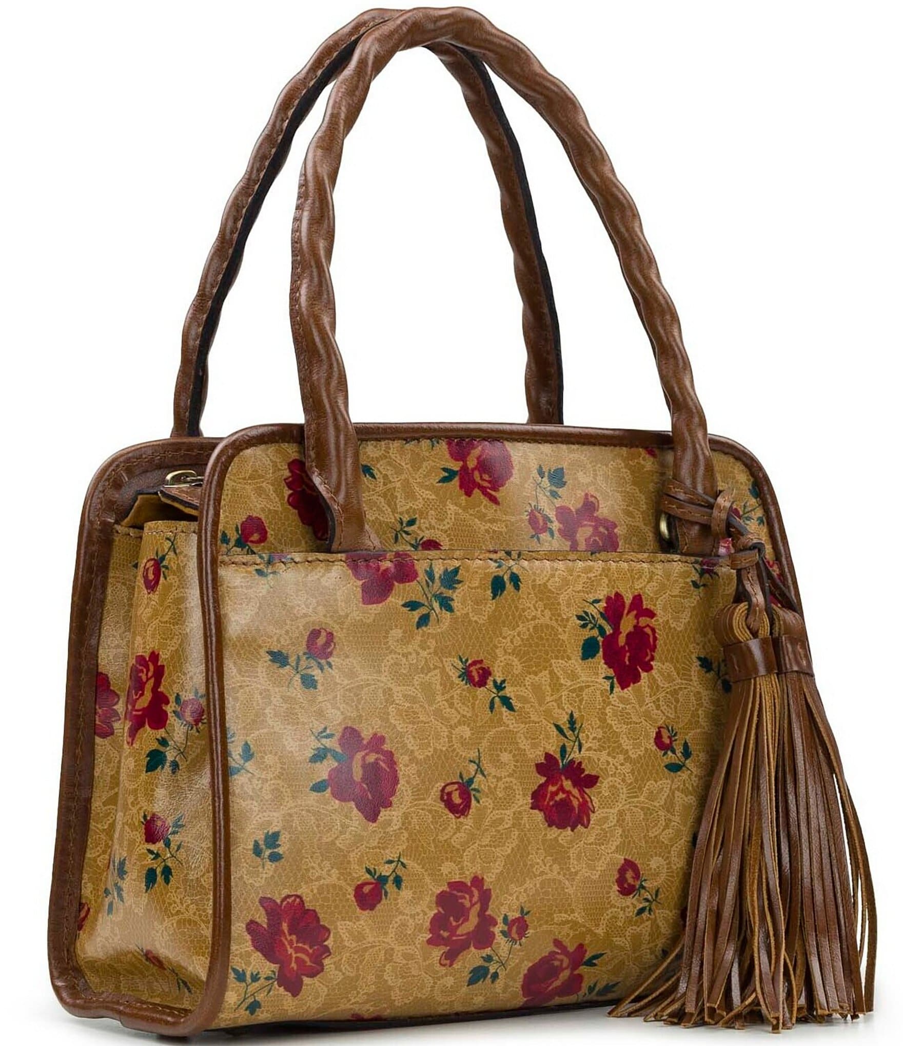 Patricia Nash Western Lace Print Paris Satchel Bag