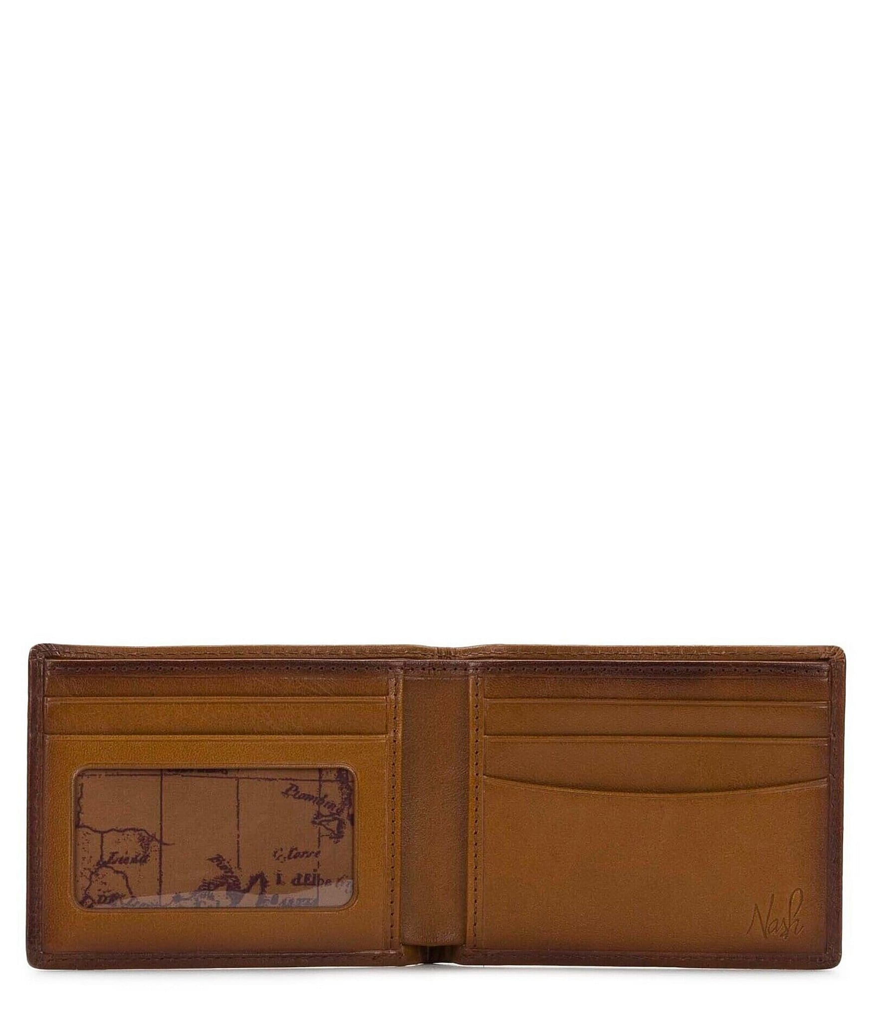 Patricia Nash Whiskey Leather Billfold Wallet