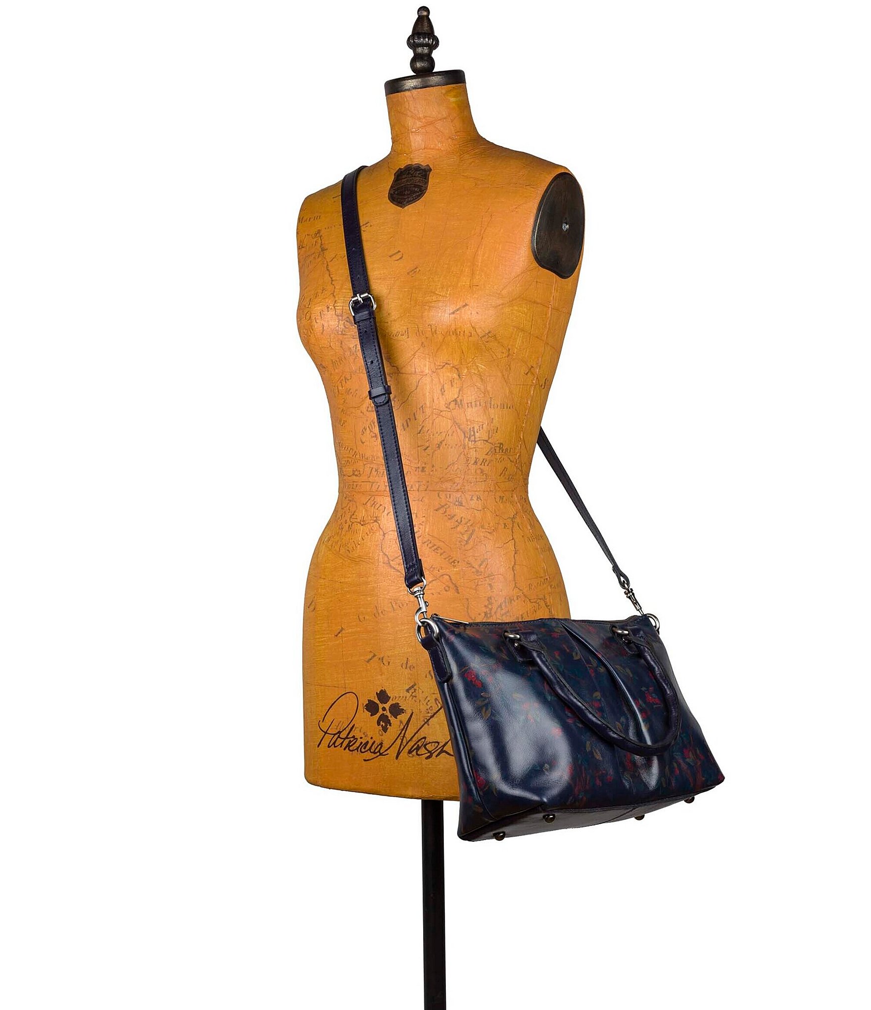 Patricia Nash Zora Floral Print Top Handle Satchel Bag
