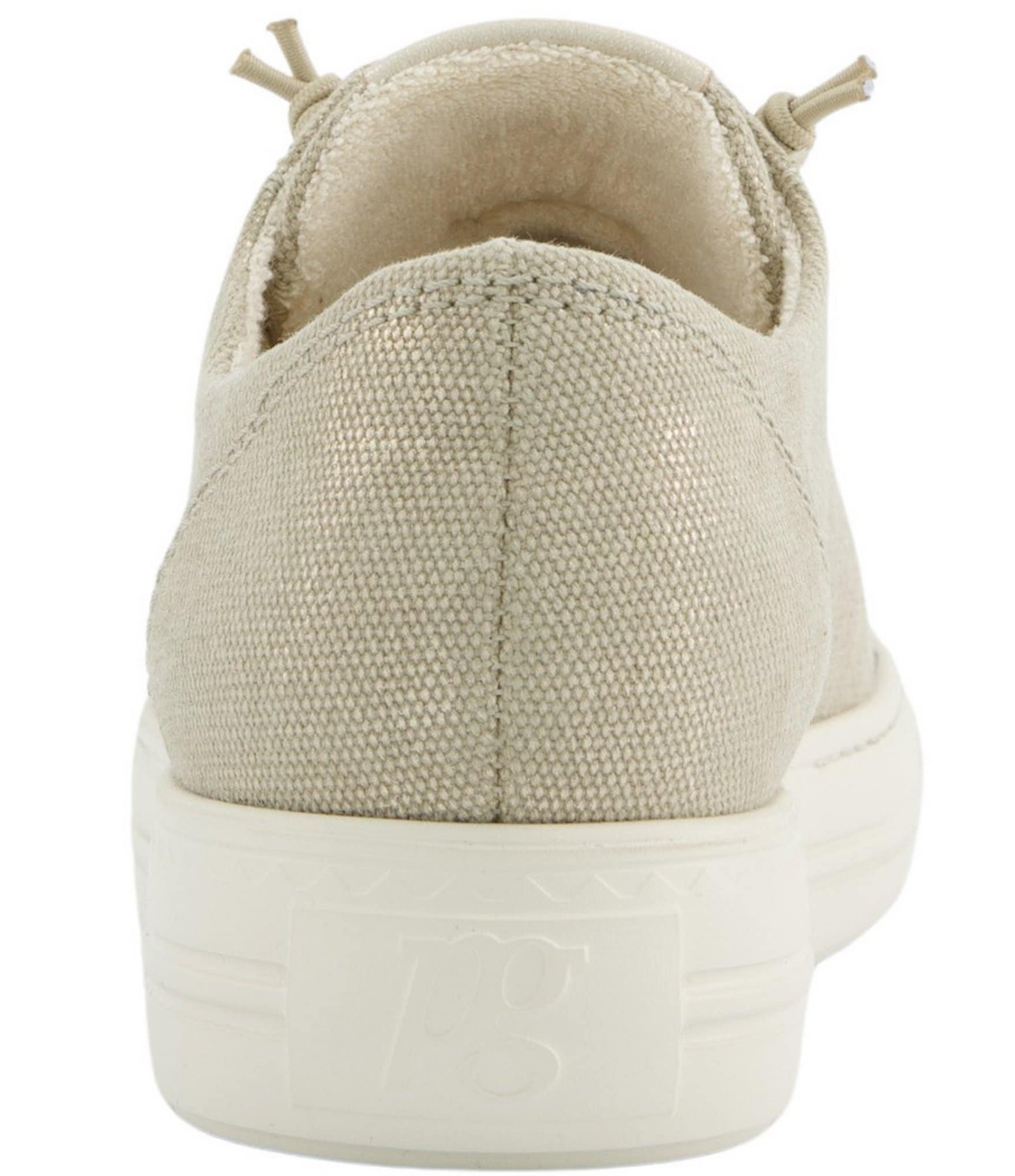 Paul Green Dixie Metallic Canvas Platform Sneakers