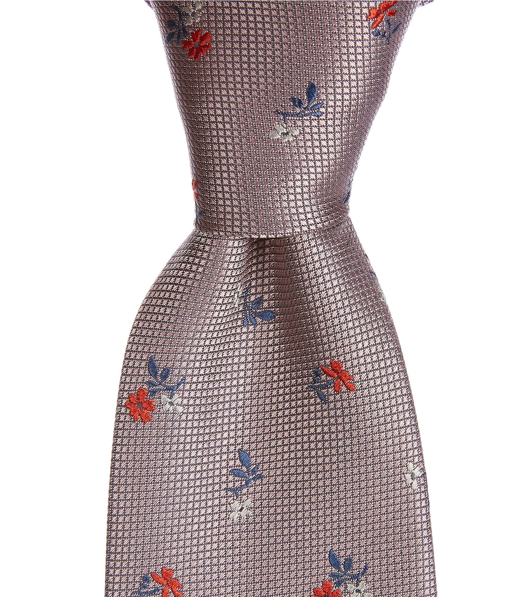 Paul Smith Mini Flowers 3.14#double; Woven Silk Tie