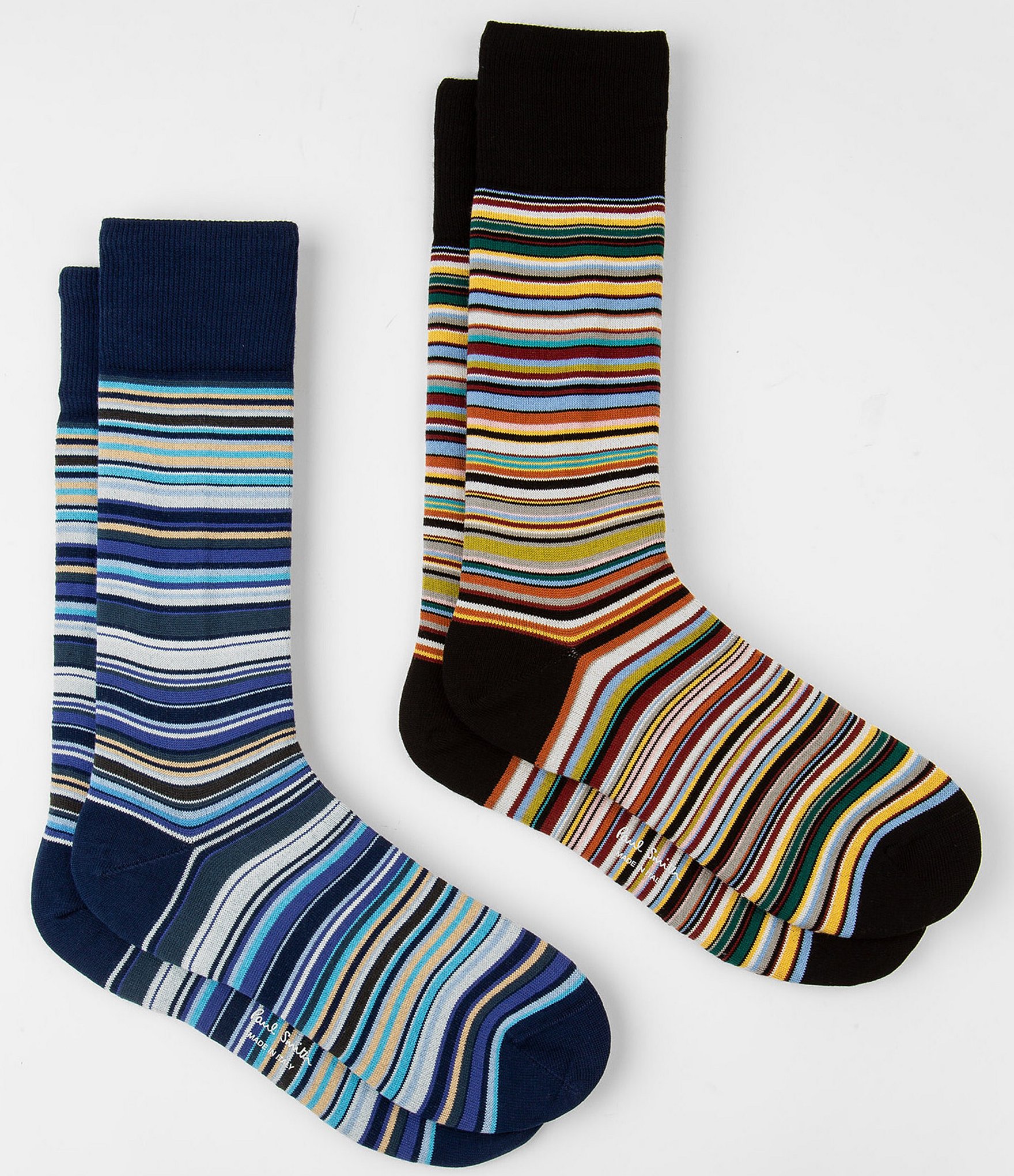 Paul Smith Signature Stripe Calf Length Socks 2-Pack | Dillard's