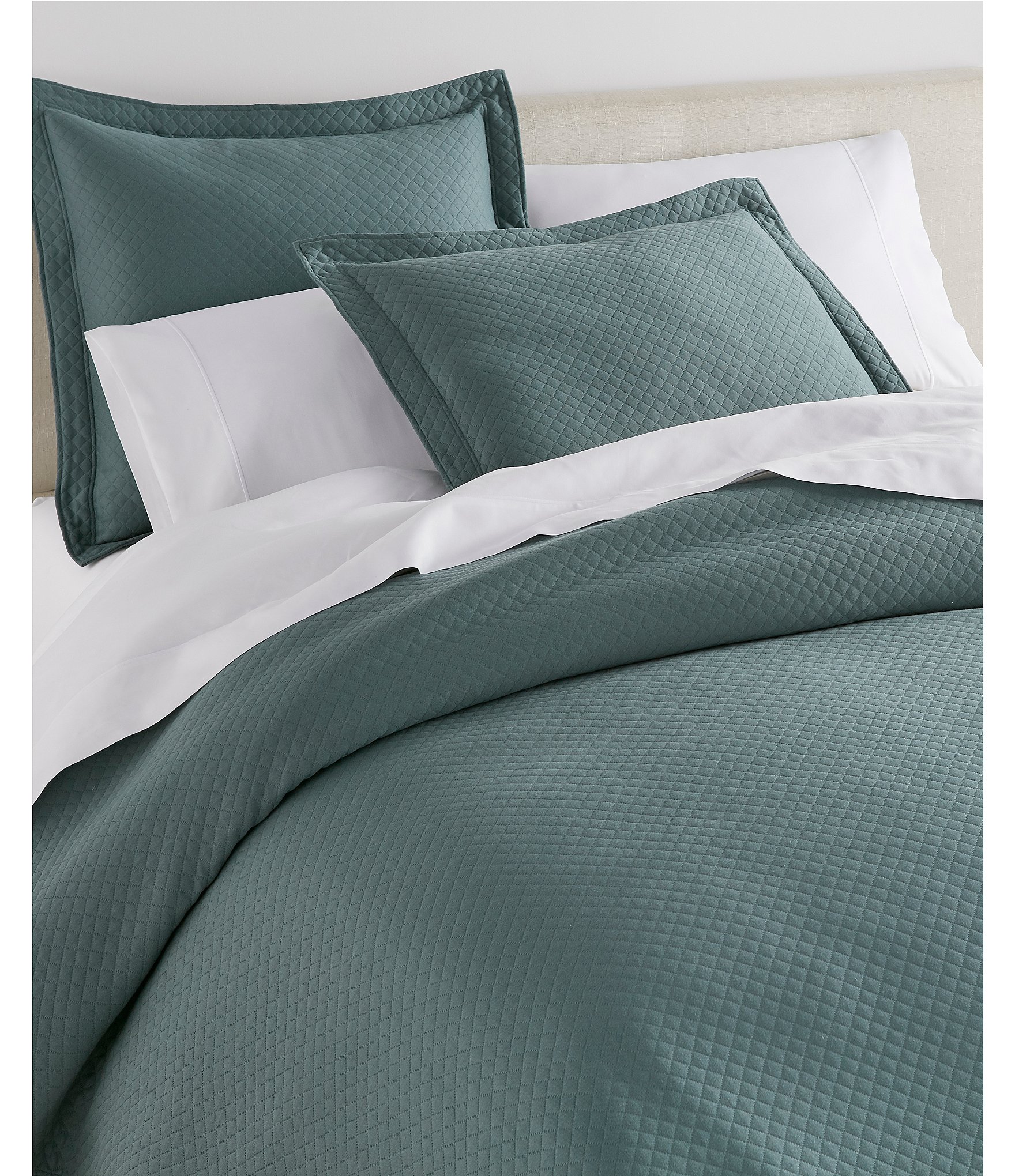 Peacock Alley Oxford Diamond Patterned Matelasse Coverlet