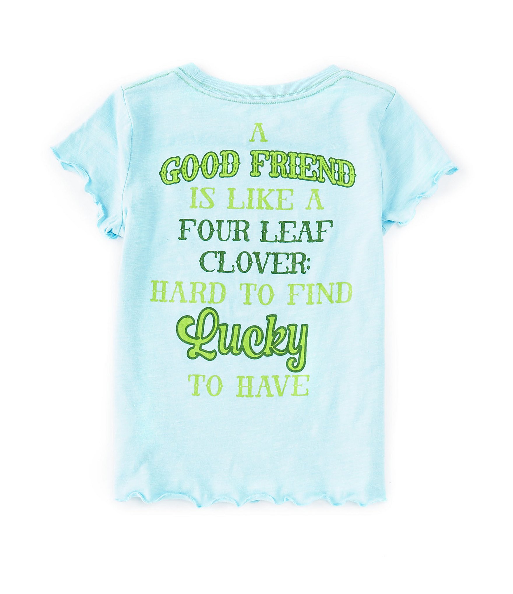 Peek Little/Big Girls 2T-12 Short Sleeve Lucky Clover Tee | Dillard's